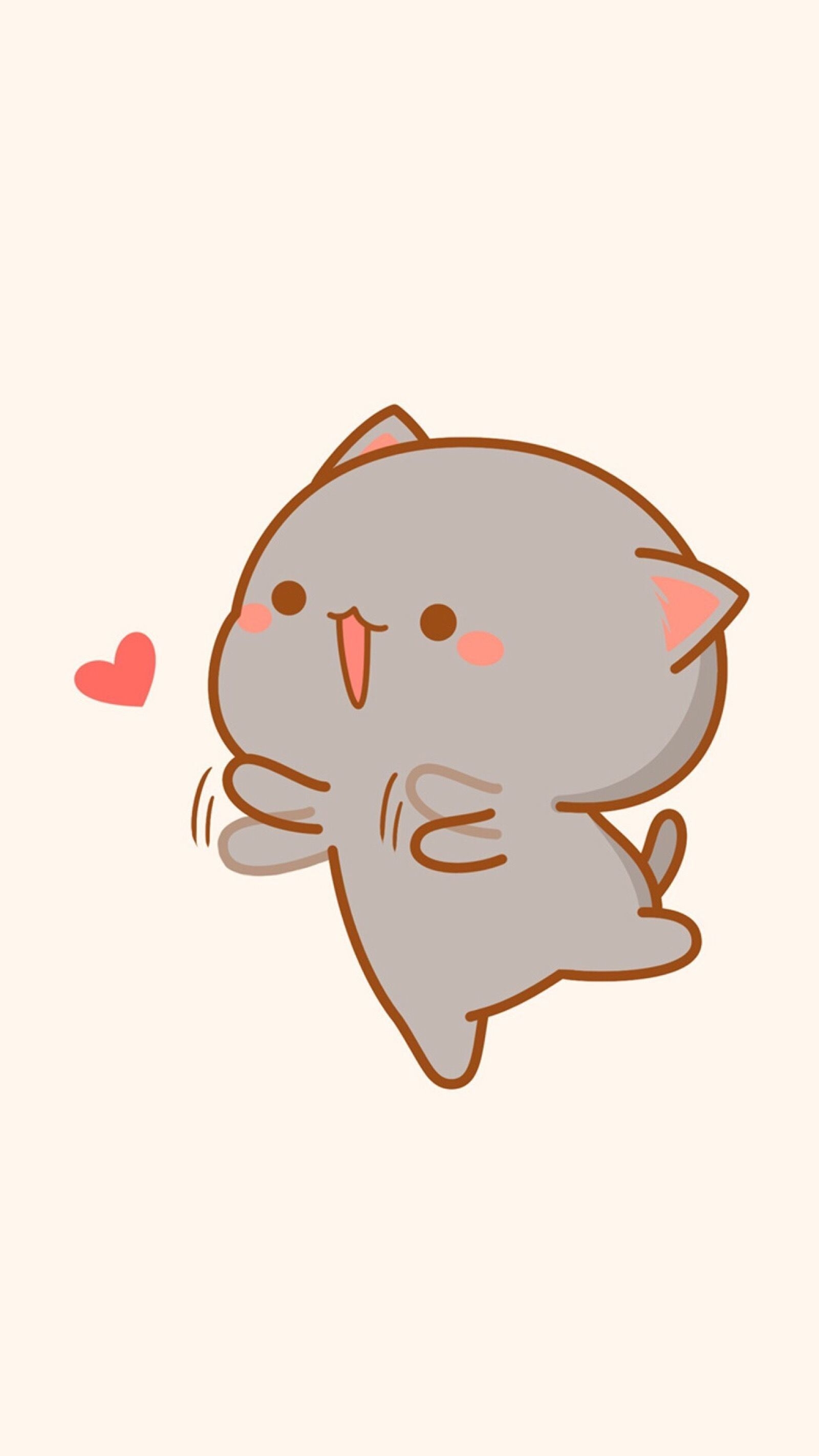 1600x2850 Cute kitty ). Cute cartoon wallpaper, Kawaii wallpaper, Cute couple wallpaper, Phone