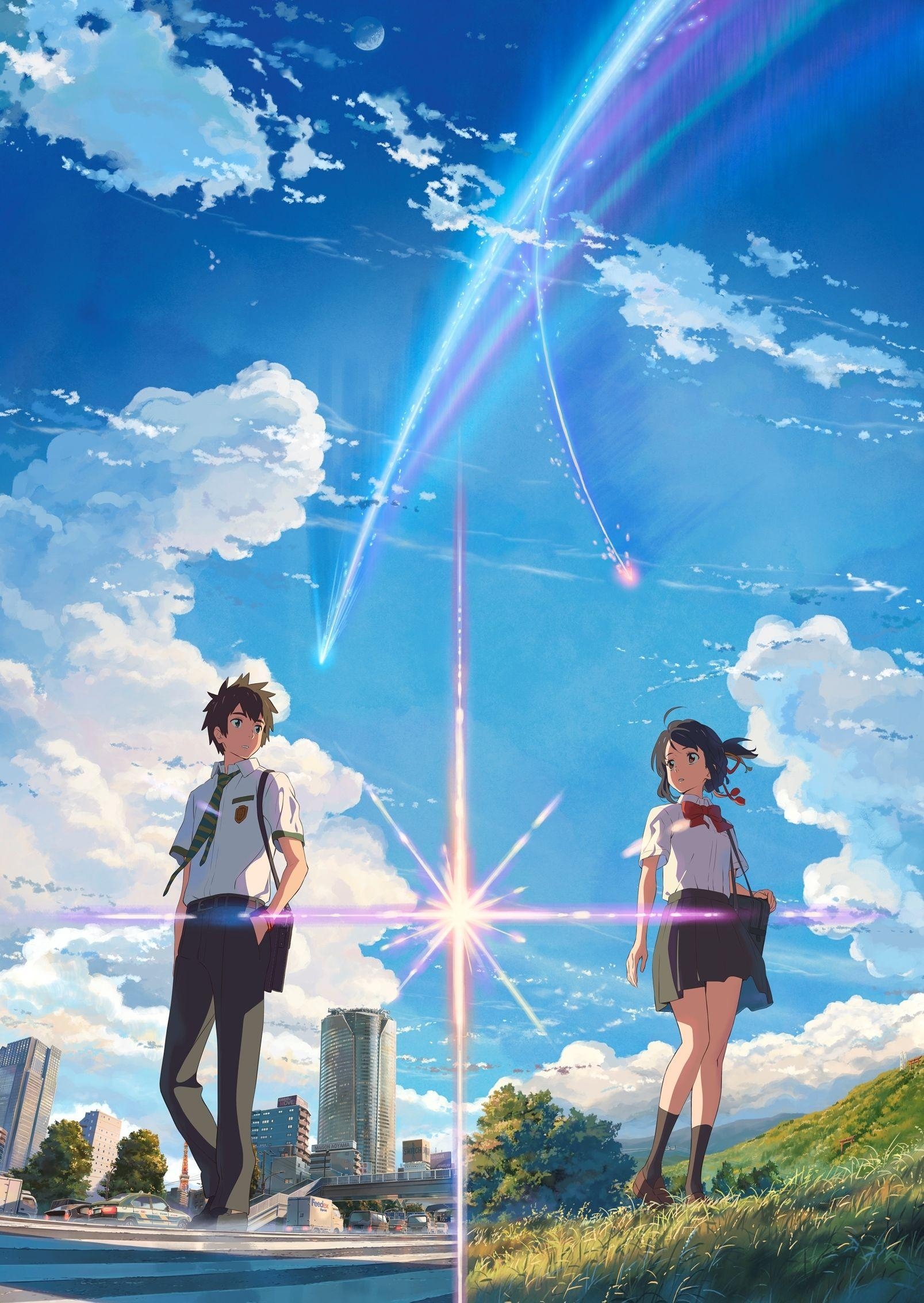 1610x2270 Kimi no Na wa. Anime Image Board, Phone