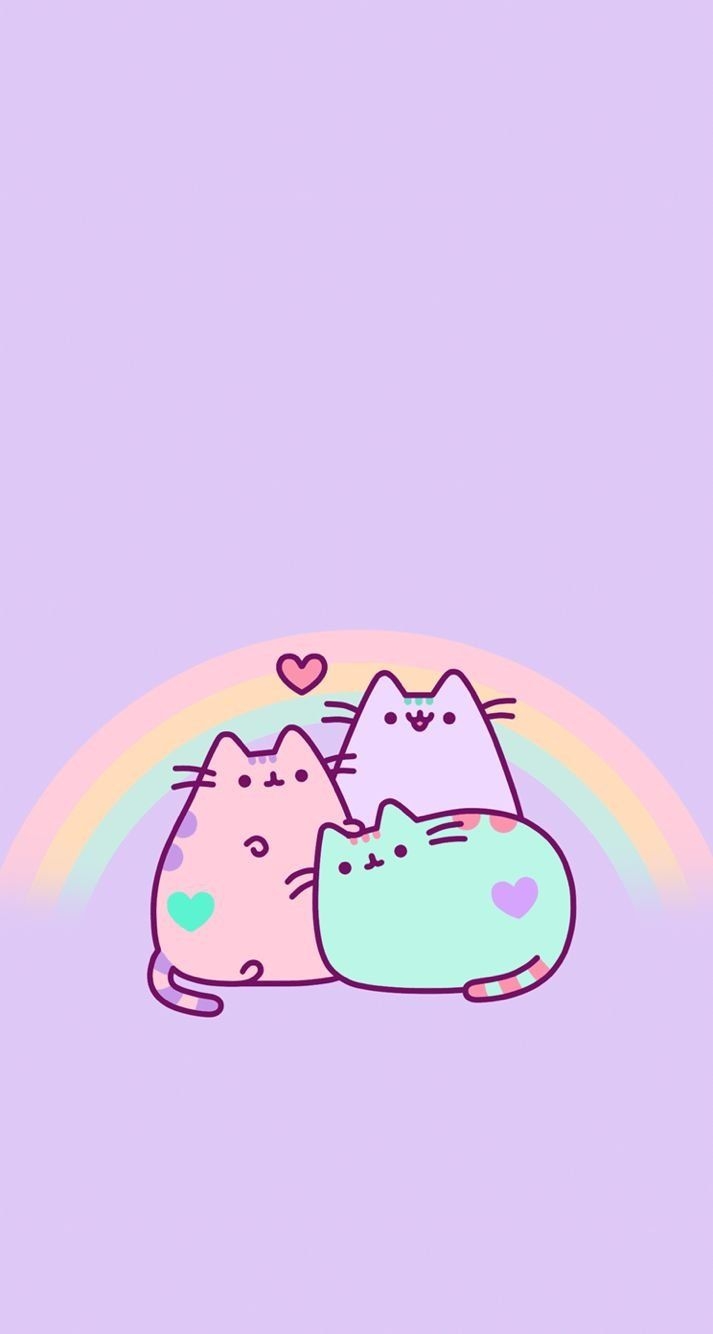 720x1340 Kawaii Pastel Purple Wallpaper, Phone