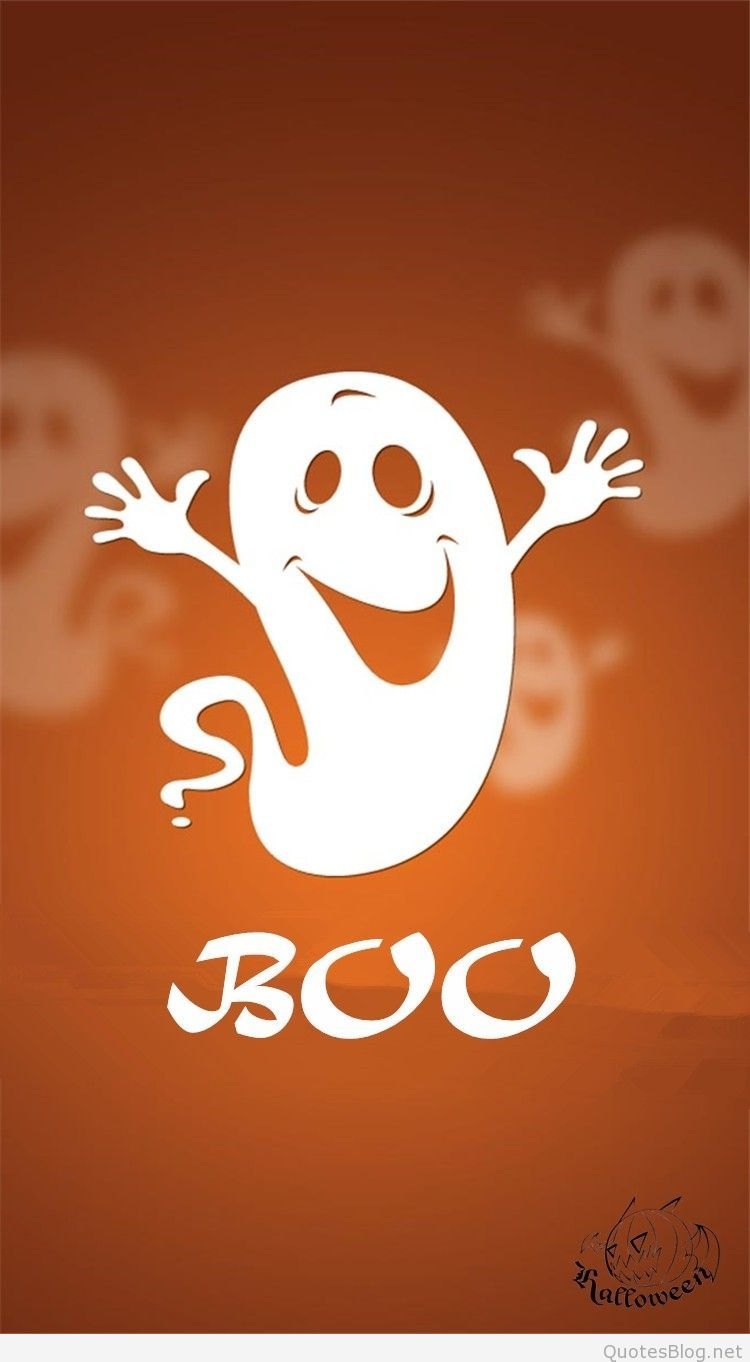 750x1370 Cute Ghost Wallpaper For iPhone Happy Halloween Wishes Happy Halloween Facebook Cover HD Wallpaper, Phone