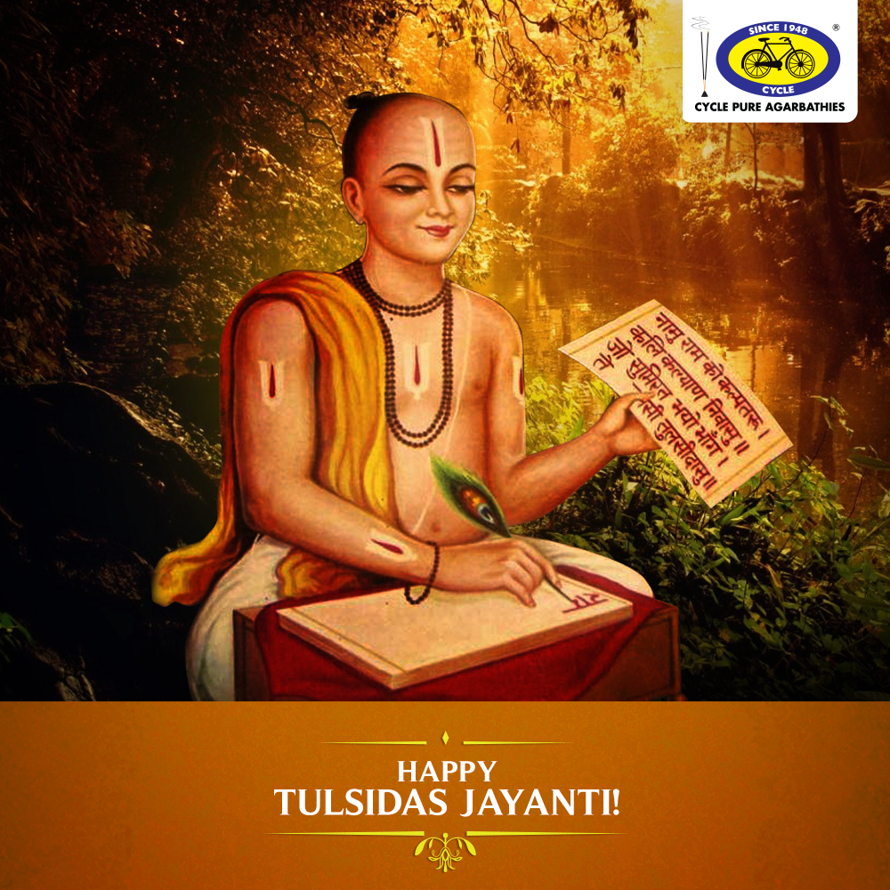 1000x1000 Cycle Pure Agarbathies wishes you a happy and blessed Tulsidas Jayanti! #PureDevotion. Hindu gods, Hindu festivals, Hindu, Phone