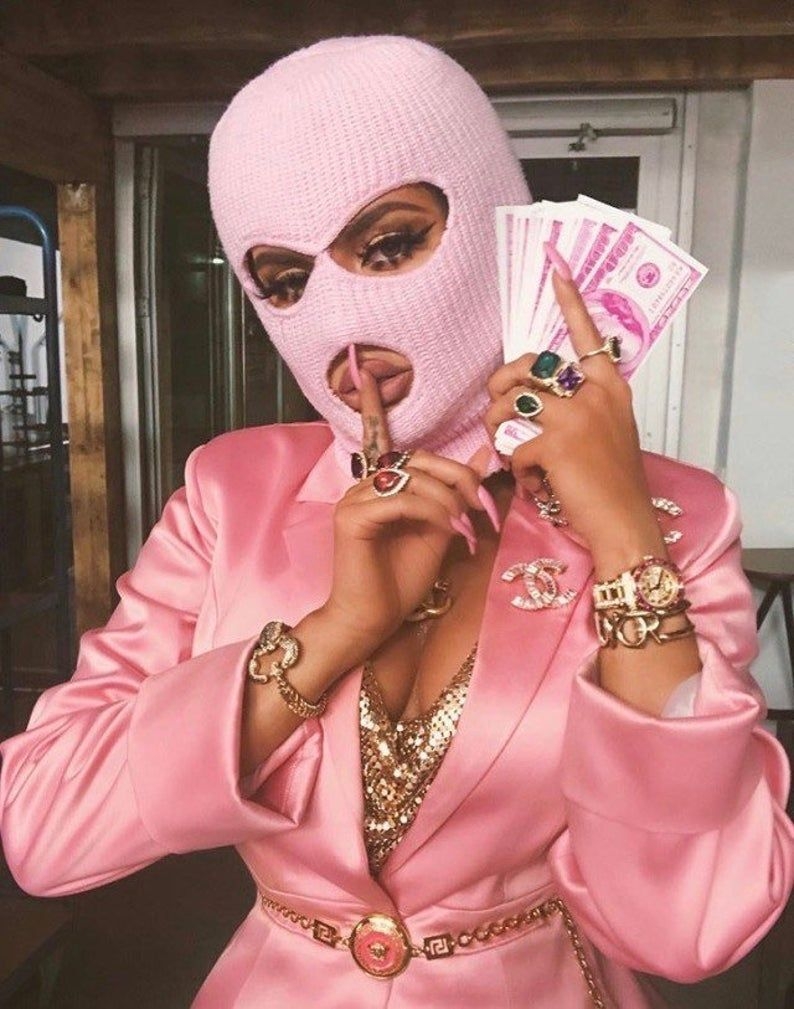 800x1010 Solid Color Ski Mask. Bad girl aesthetic, Black girl aesthetic, Bad girl wallpaper, Phone