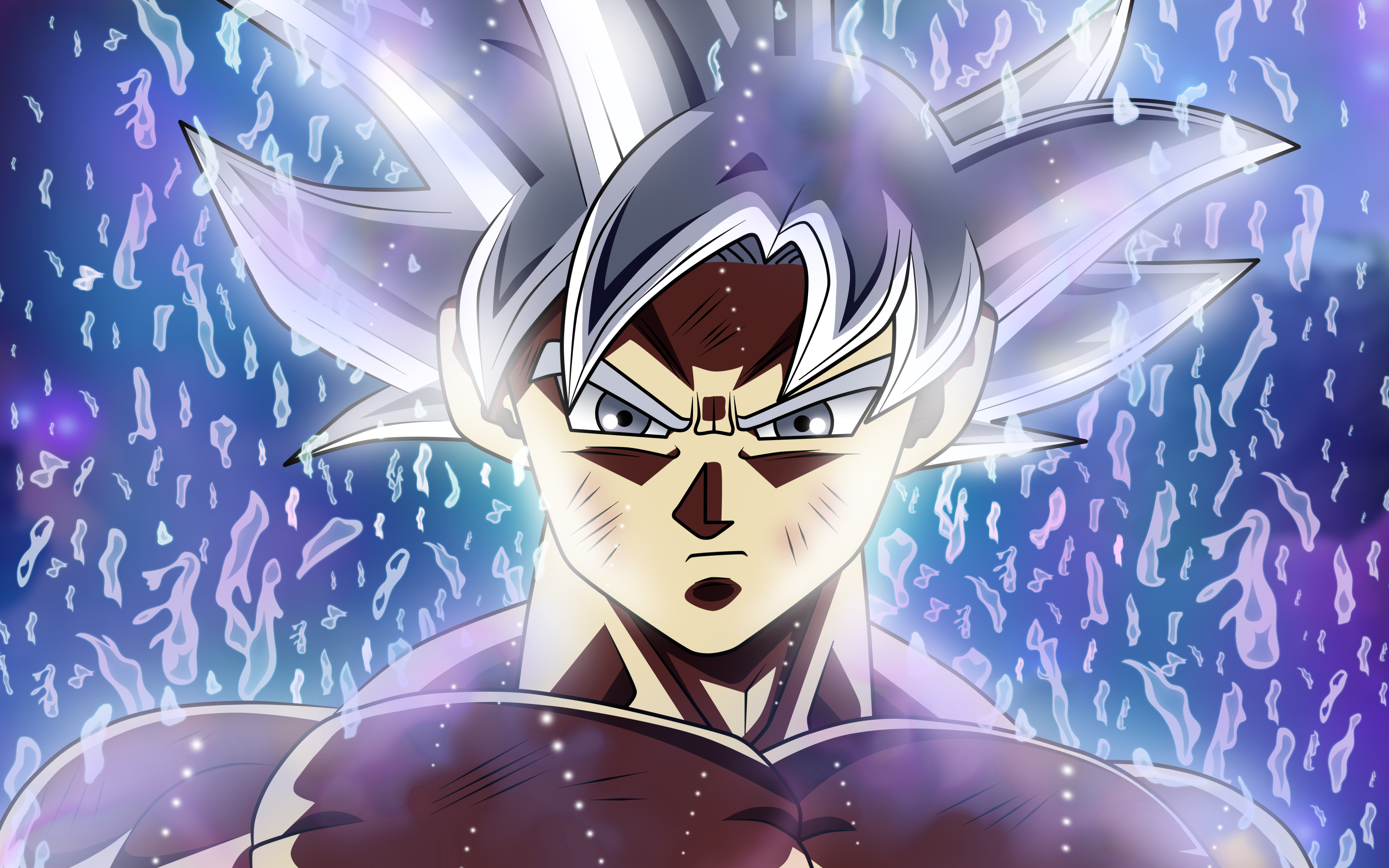 3840x2400 4k, Ultra Instinct Goku, Rain, Son Goku, Dragon Ball, Goku Mastered Ultra Instinct, Desktop