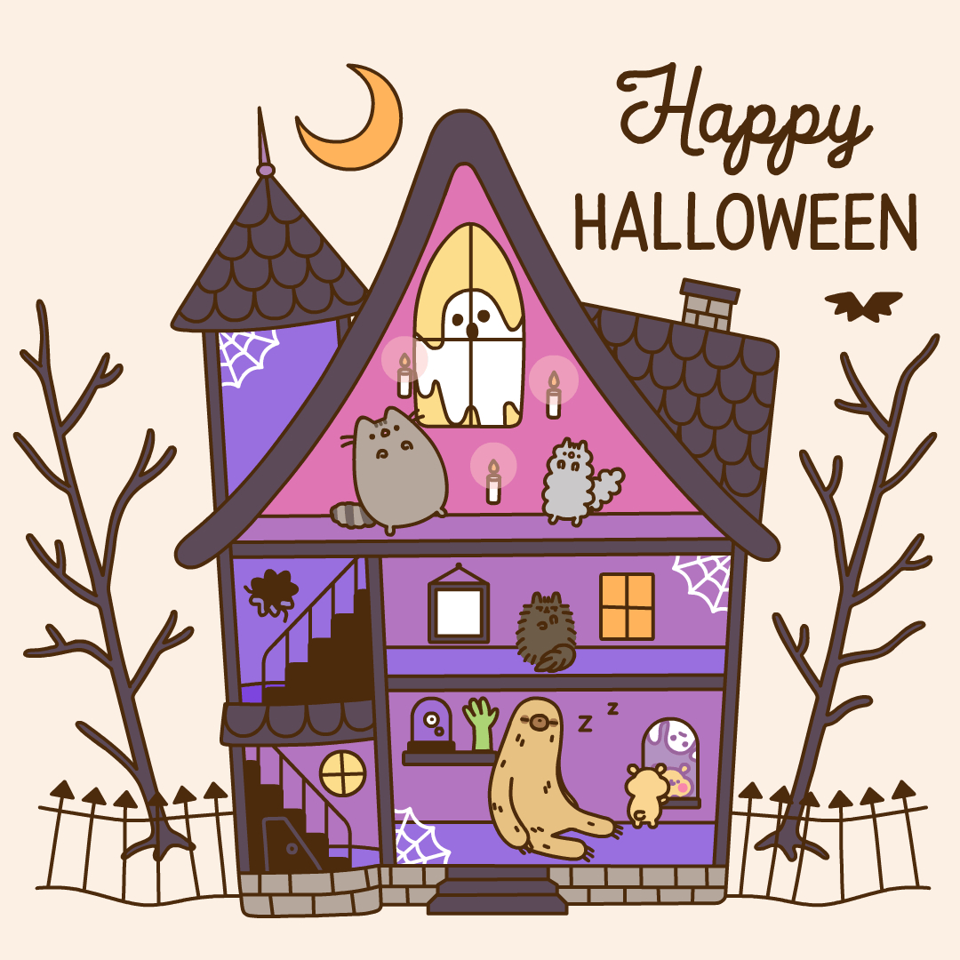 1080x1080 Pusheen Halloween Wallpaper Free Pusheen Halloween Background, Phone