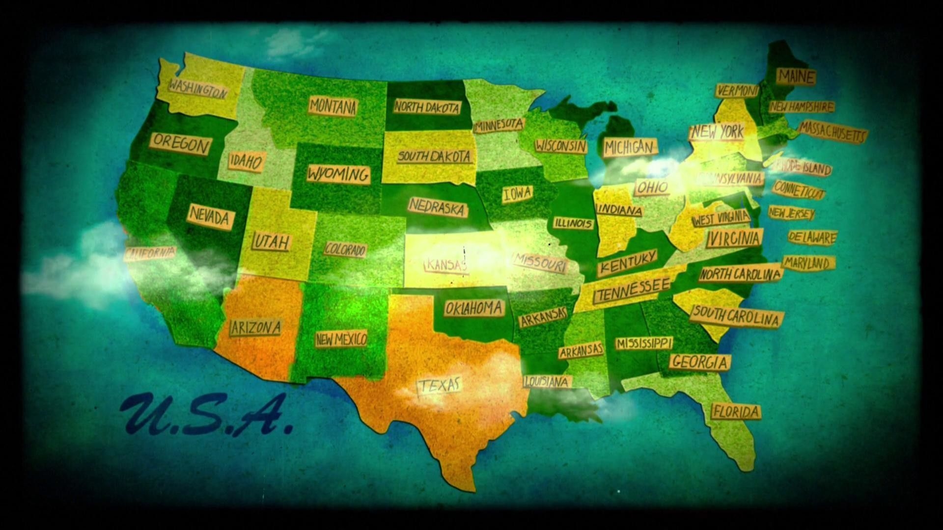 1920x1080 Usa Map HD, Desktop