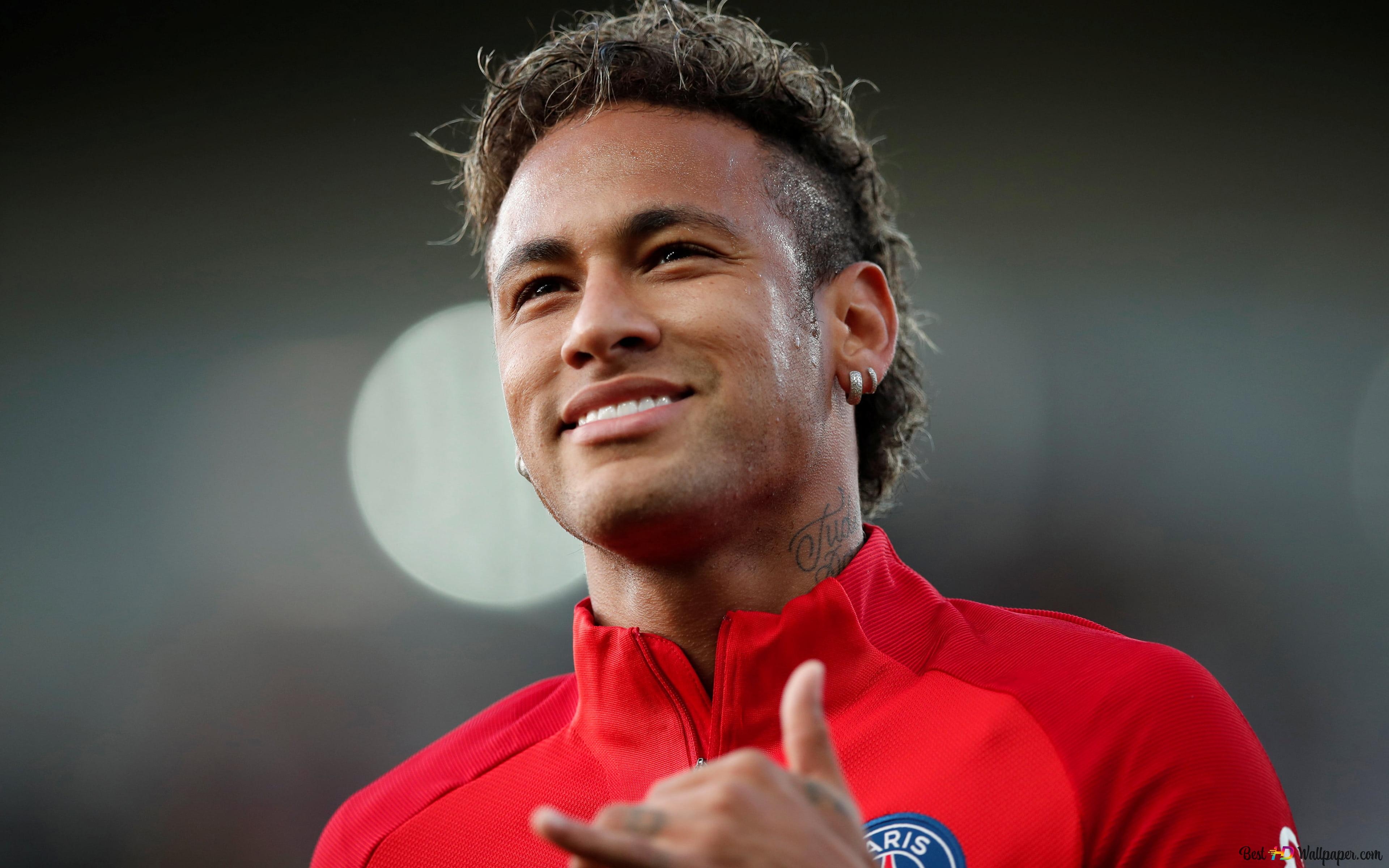 3840x2400 Neymar JR smiling portrait 4K wallpaper download, Desktop