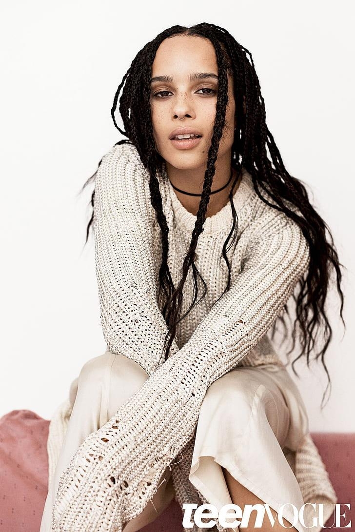 730x1100 HD wallpaper: Zoë Kravitz, women, actress, model, dreadlocks, Phone