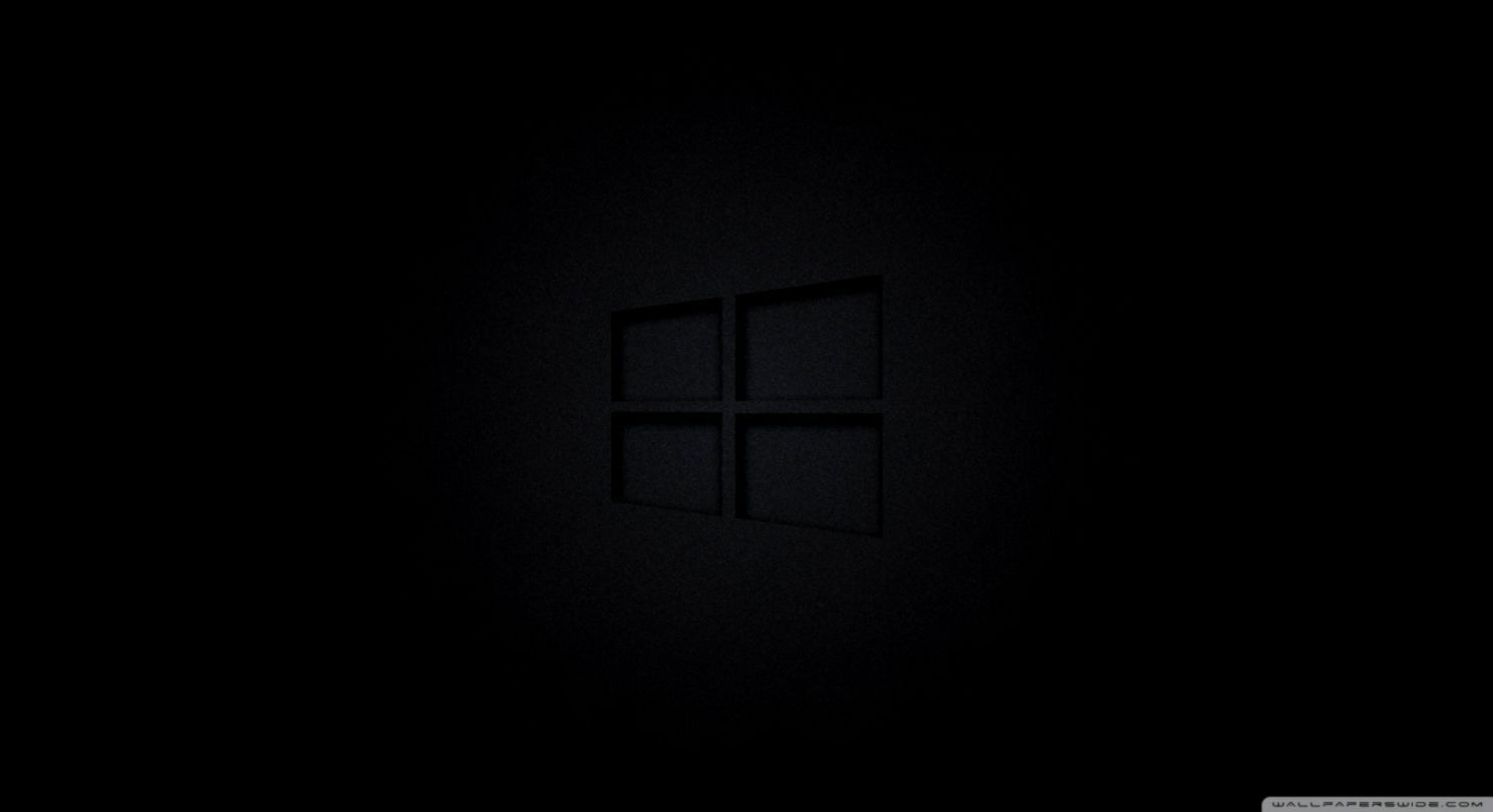 1490x810 Black Windows 10 HD Wallpaper Free Black Windows 10 HD, Desktop