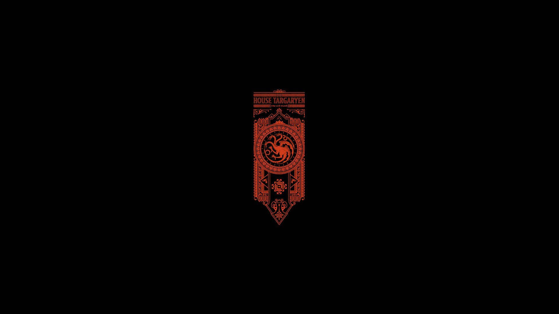 1920x1080 House Targaryen Red Banner Wallpaper, Desktop