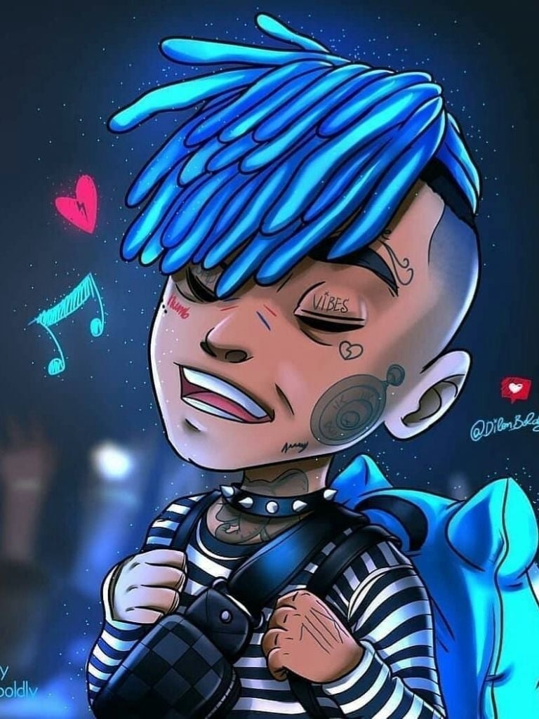 770x1030 Free download Cool Xxxtentacion Cartoon Wallpaper Top Cool, Phone