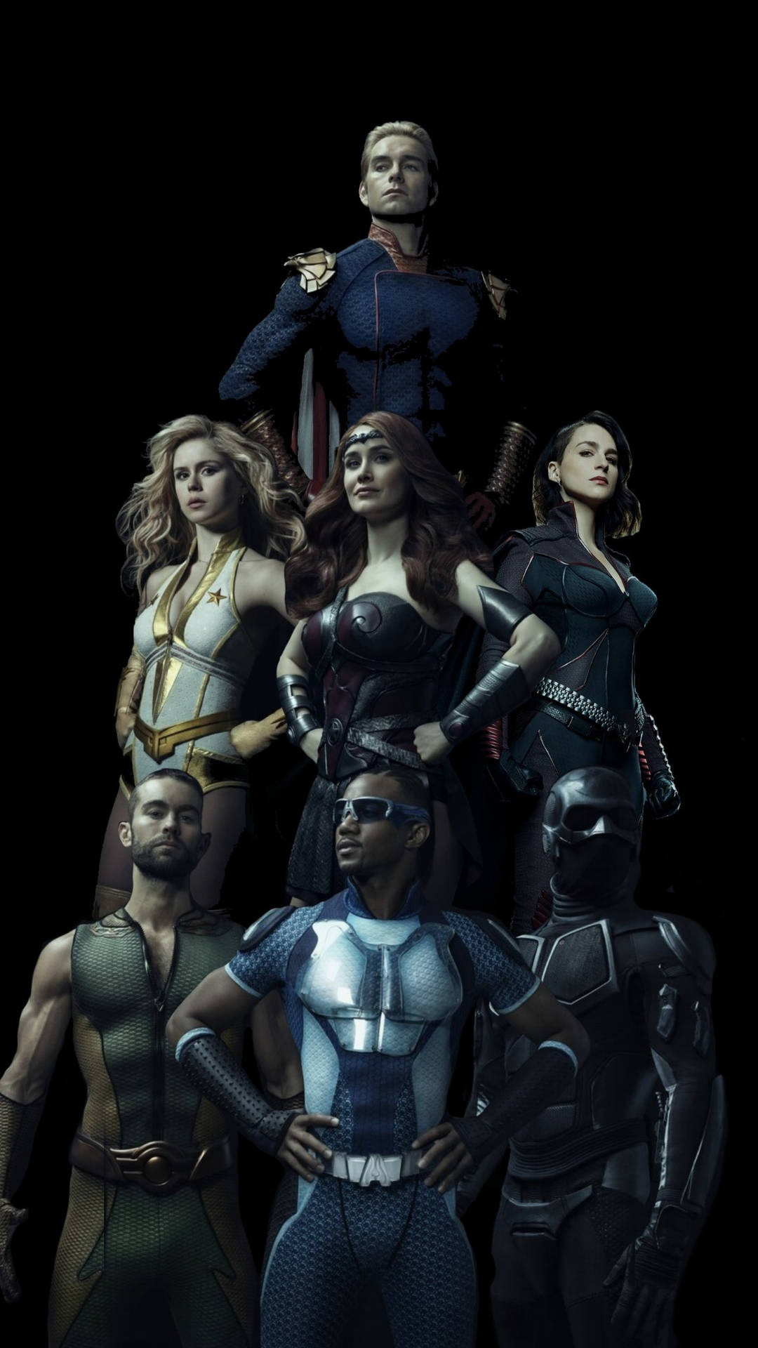 1080x1920 Download The Boys Mighty Seven Superheroes Wallpaper, Phone