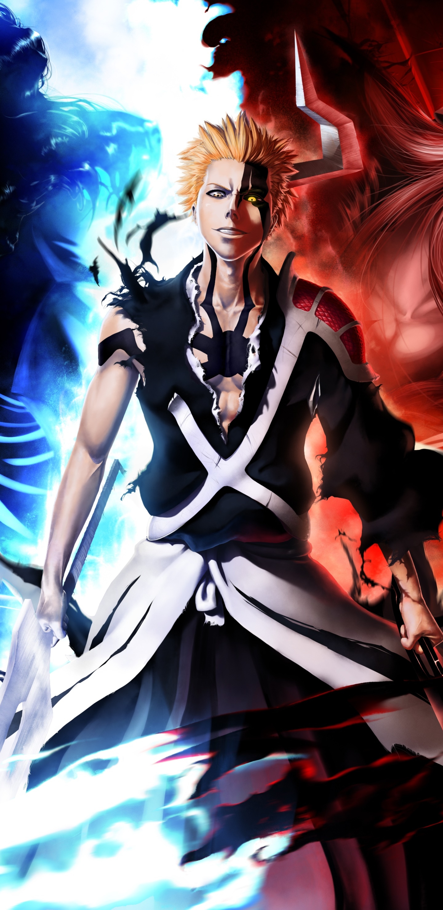 1440x2960 Wallpaper / Anime Bleach Phone Wallpaper, Hollow Ichigo, Zangetsu (Bleach), Ichigo Kurosaki,  free download, Phone