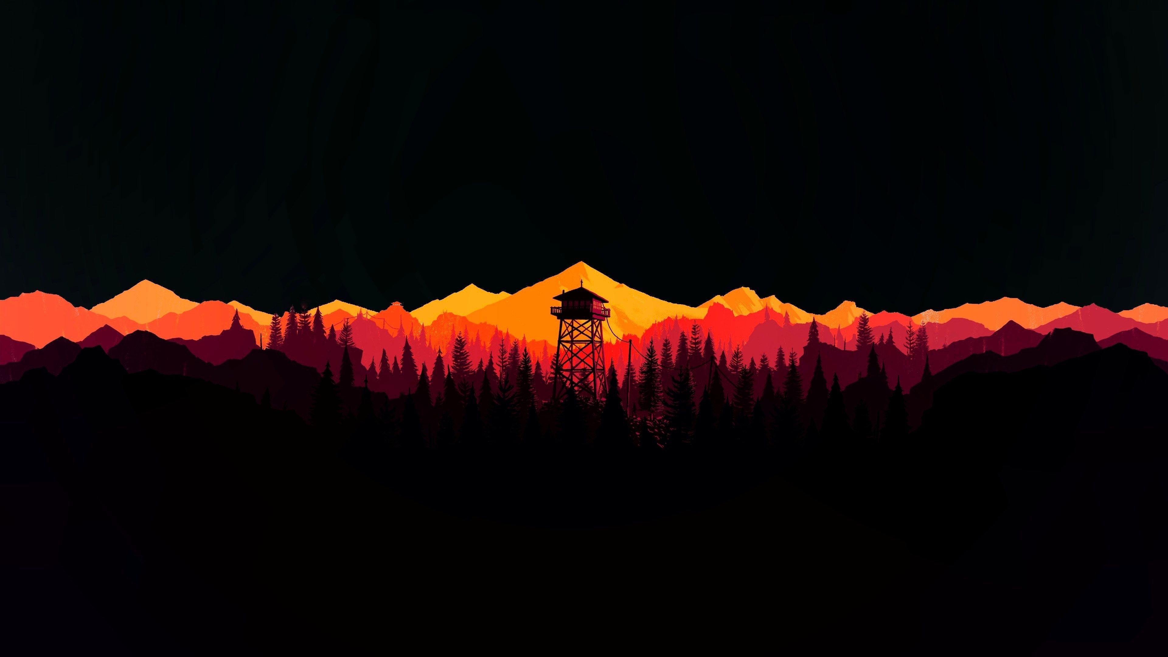 3840x2160 Free download Watchtower in OLED style [3840 x 2160] Hdwallpaper, Desktop