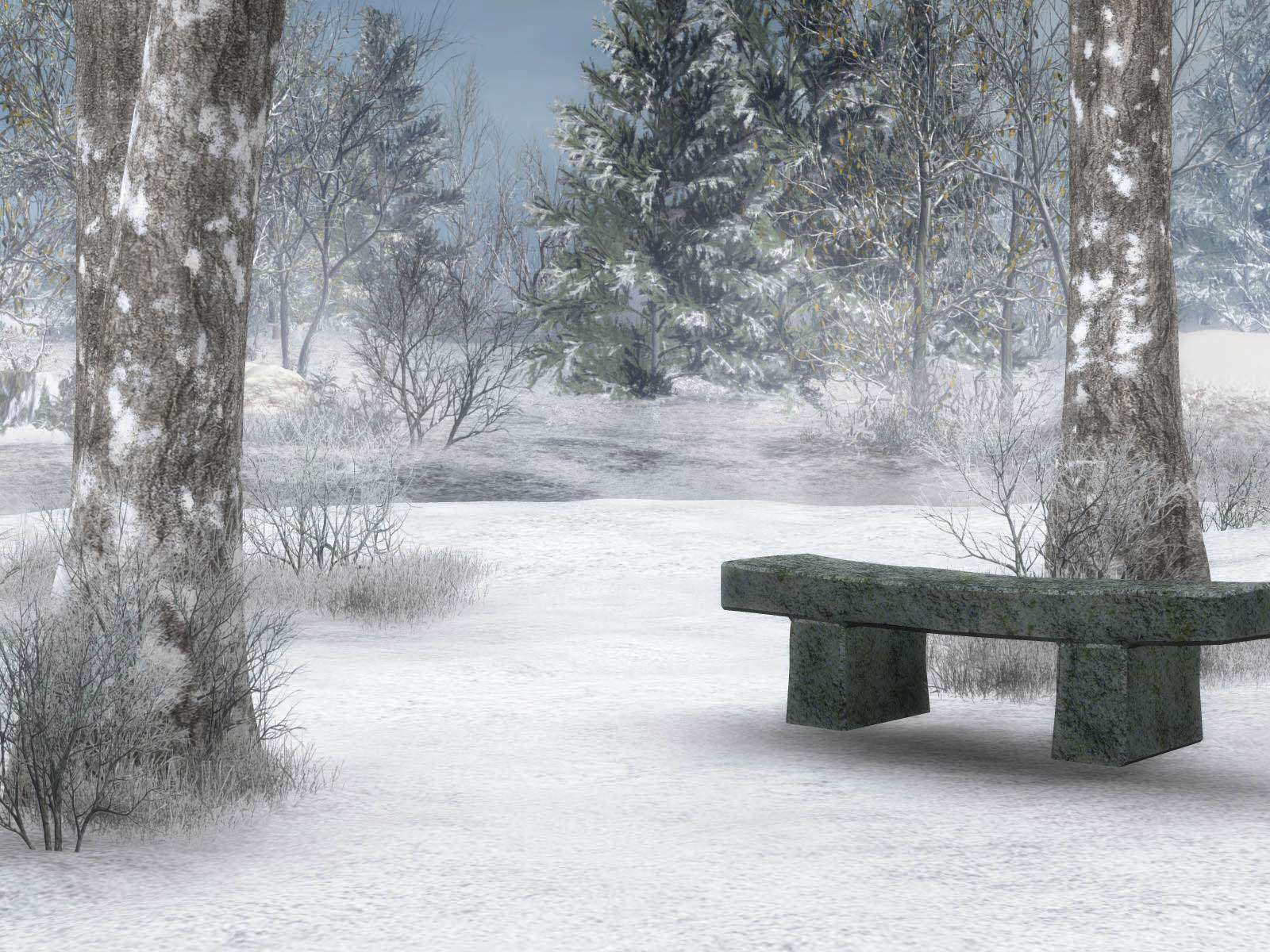 1600x1200 winter scene desktop wallpaper 2015, Desktop