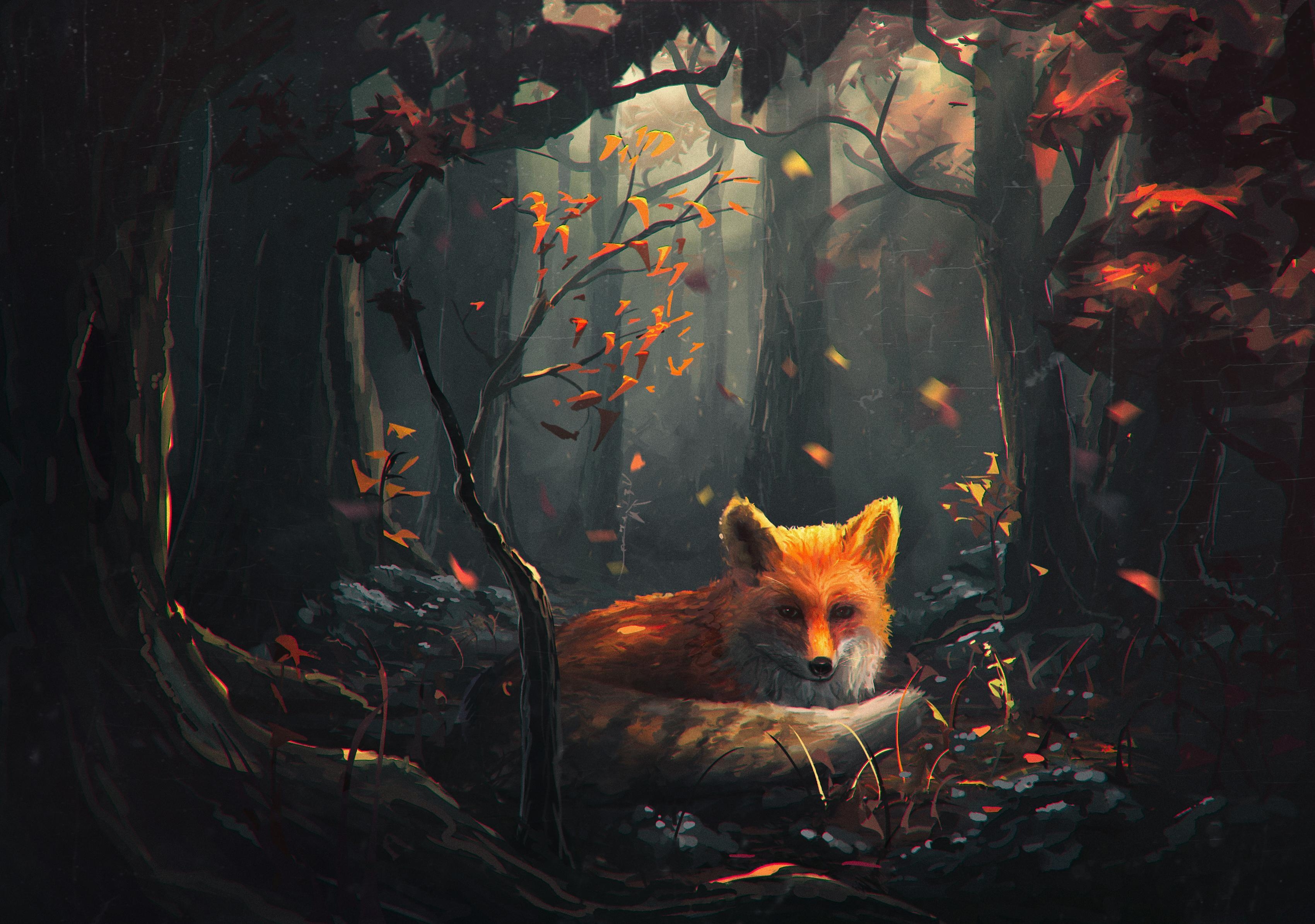 3400x2390 Fantasy Fox Wallpaper. HD Background Image, Desktop