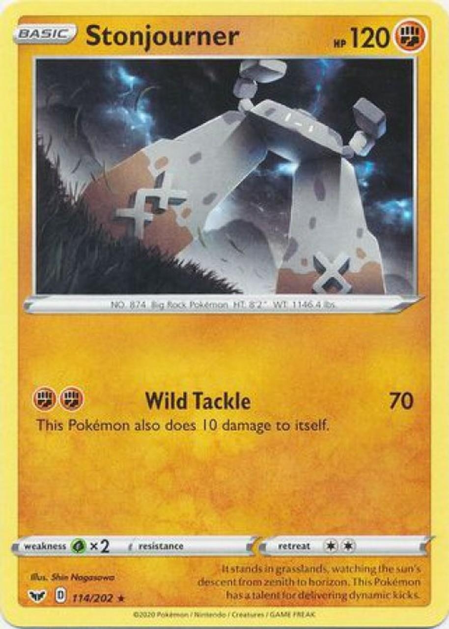 920x1280 Pokemon Sword and Shield Single Card Rare Stonjourner 114, Phone