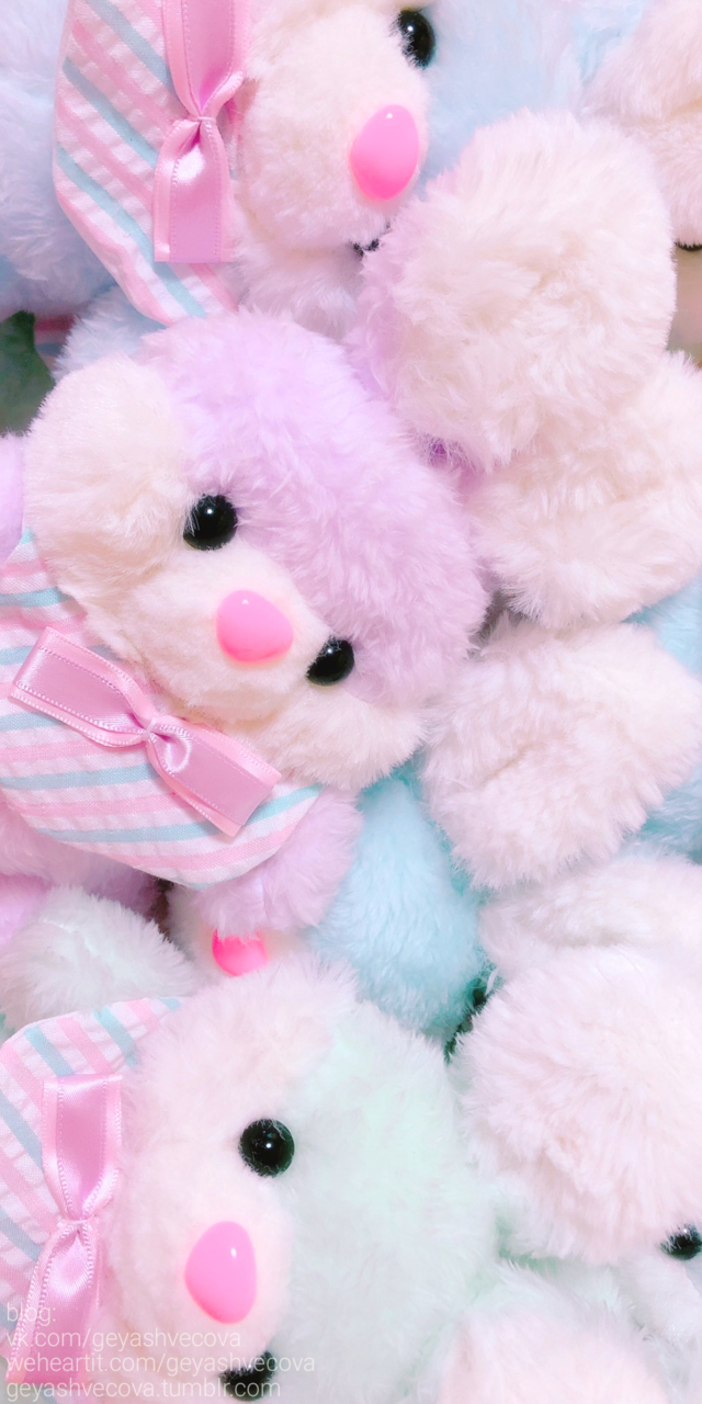 640x1280 Accessories, Cute, And Pastel Kawaii Image Pink Teddy Bear, Phone