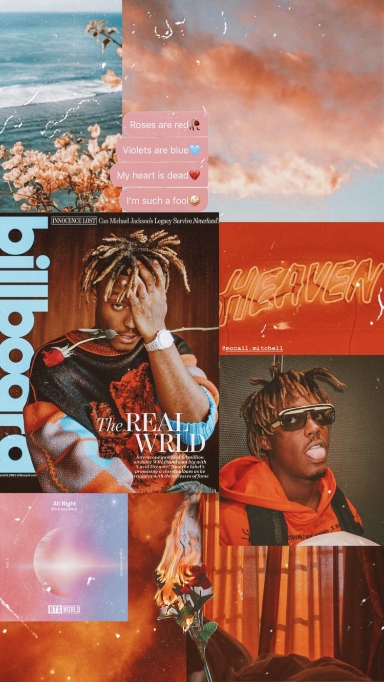 750x1340 Juice wrld collage. Cool wallpaper, Phone