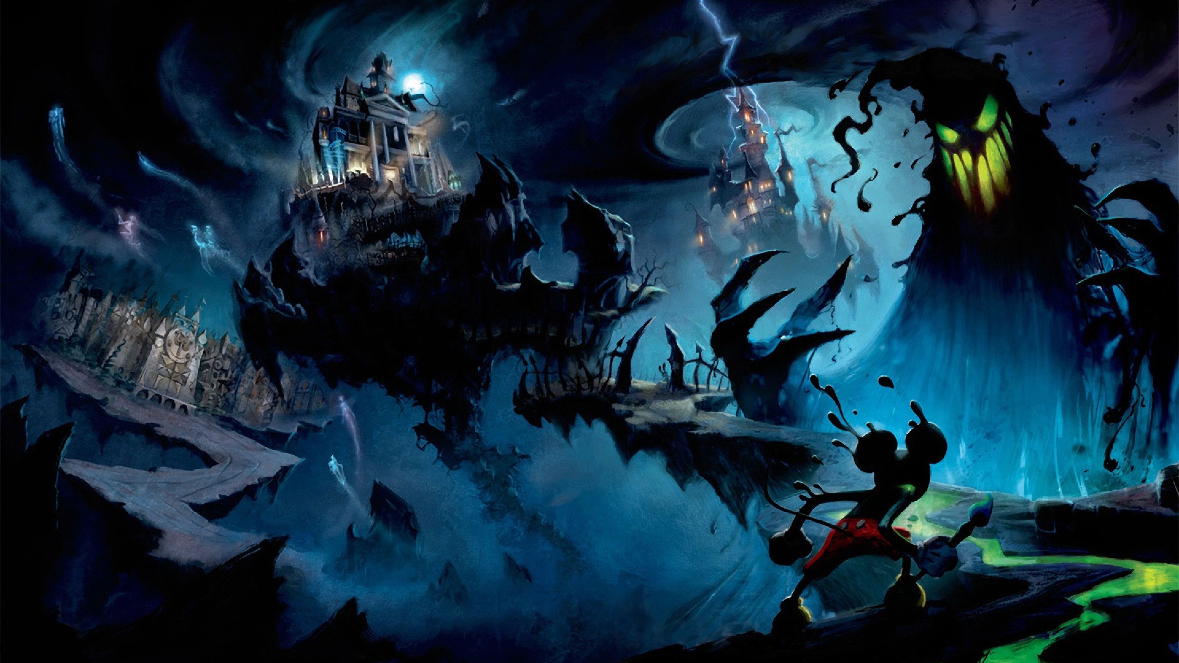 3840x2160 disney epic mickey, junction point studios, oswald lucky, Desktop