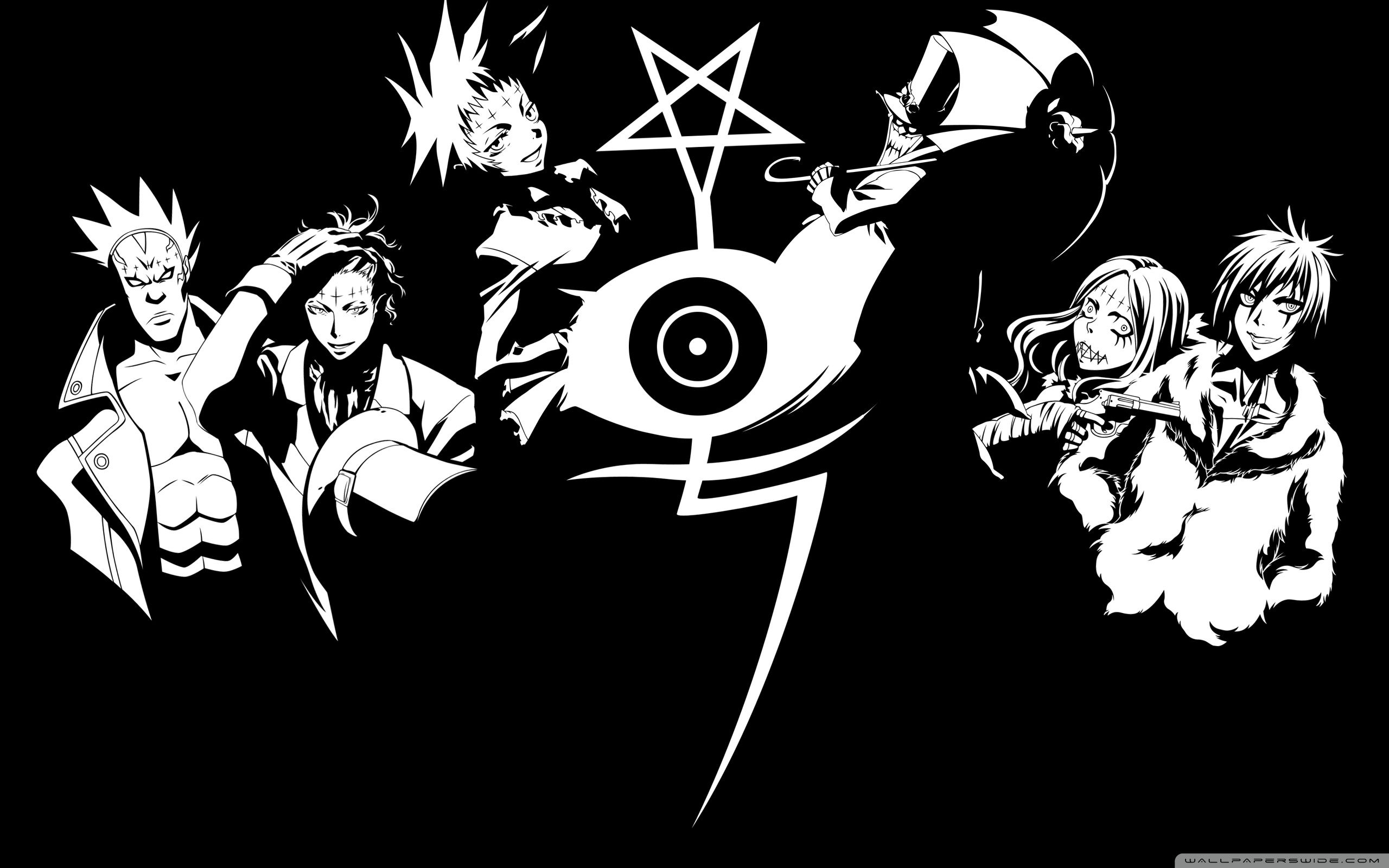 2560x1600 Black and White Manga Wallpaper Free Black and White Manga Background, Desktop