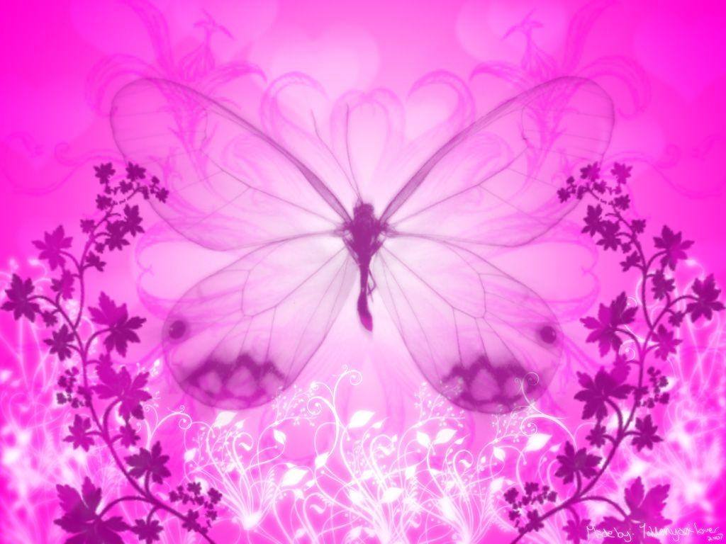 1030x770 Pink Butterfly Wallpaper, Desktop