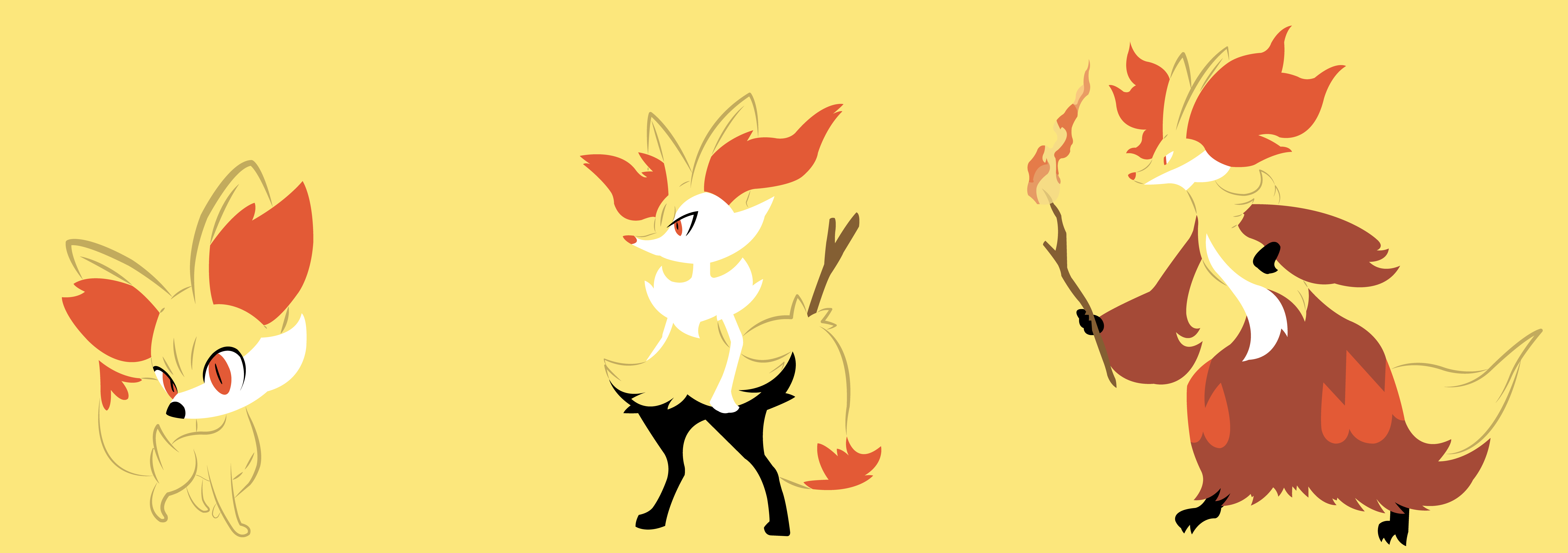 8500x3000 Braixen Wallpaper, PC Braixen Wallpaper Most Beautiful Image Of, Dual Screen