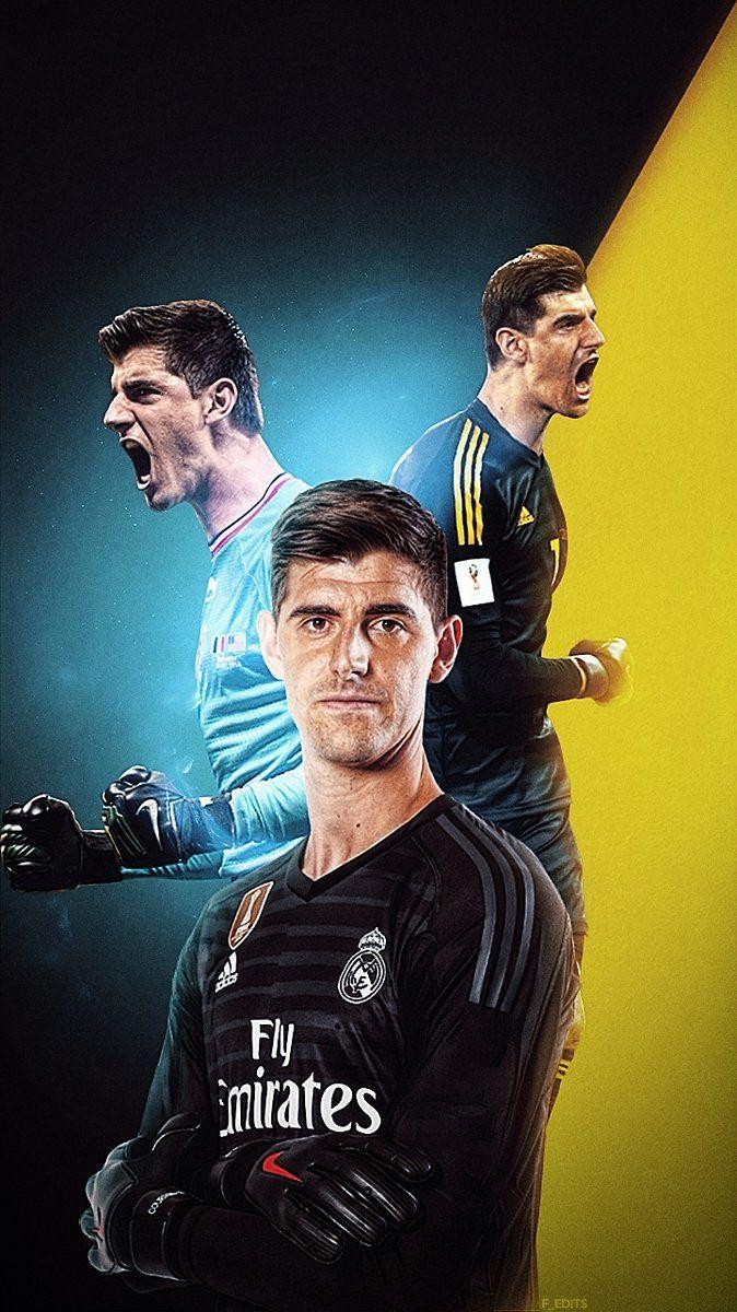 680x1200 Belgium, Real Madrid. Madrid, Real madrid, Courtois real madrid, Phone