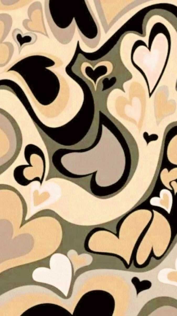 680x1200 Brown Heart Wallpaper, Phone