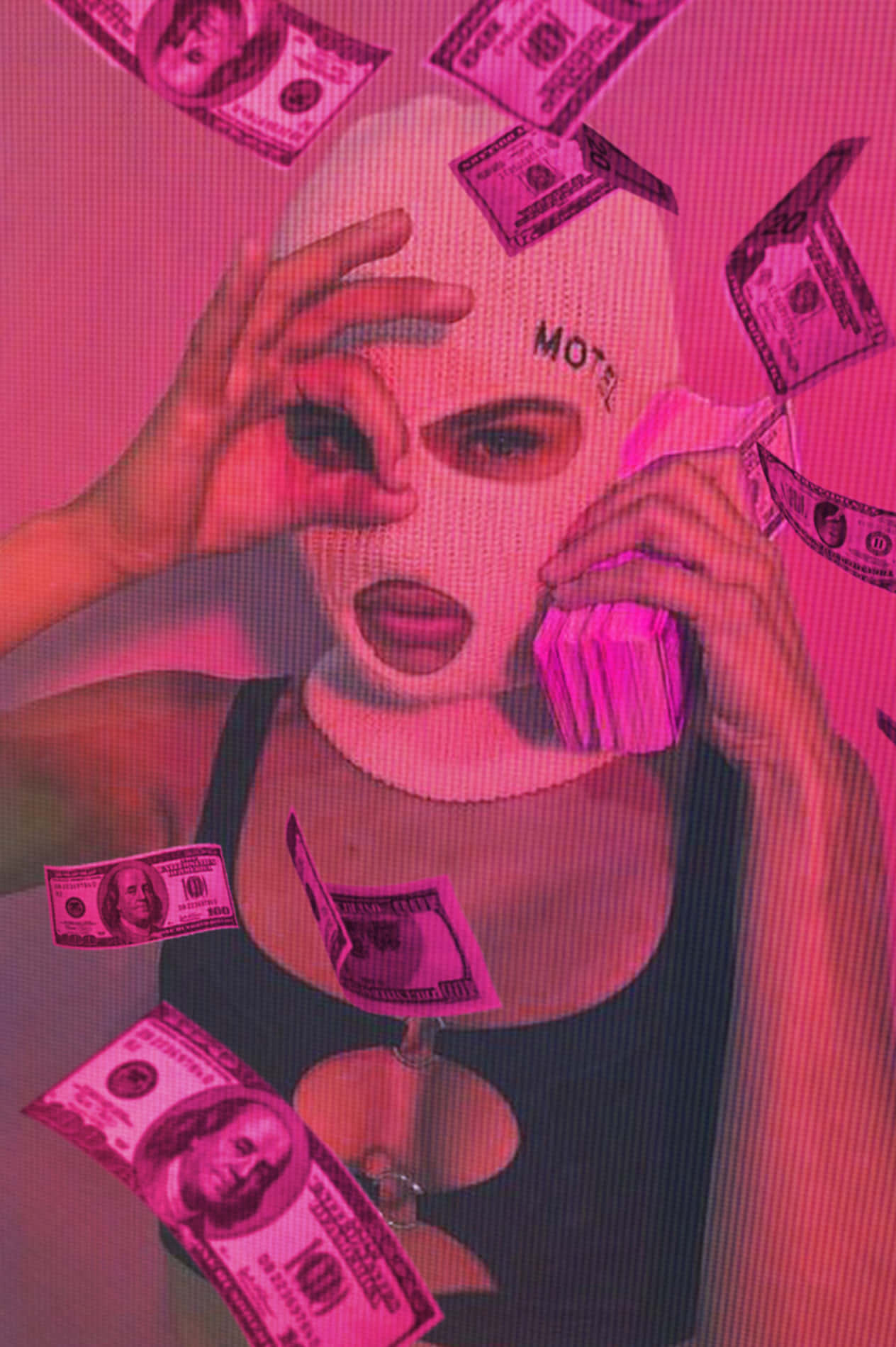 1270x1900 Download Pink Money Wallpaper, Phone