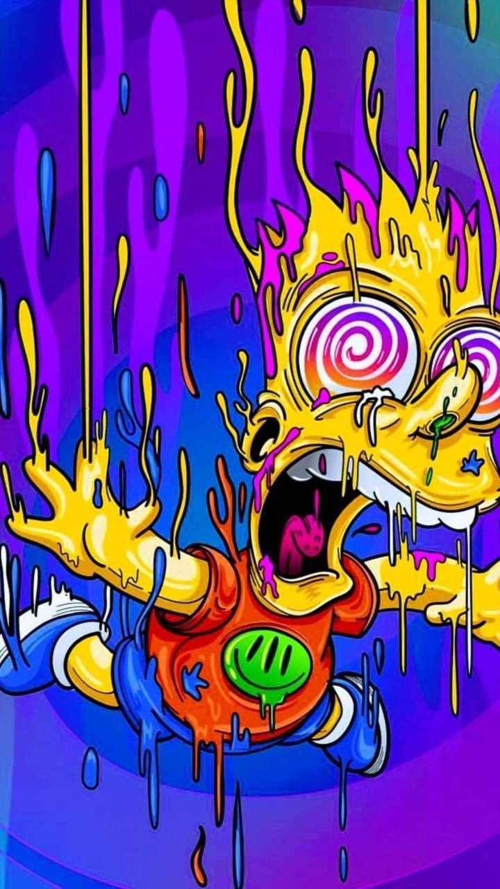 720x1280 Bart simpson art, Graffiti wallpaper.com, Phone