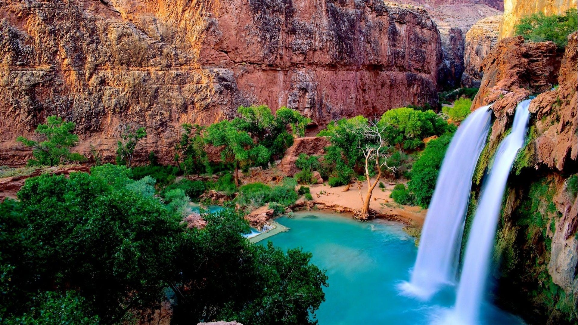 1920x1080 Group of Most Beautiful Waterfalls Wallpaper, Desktop