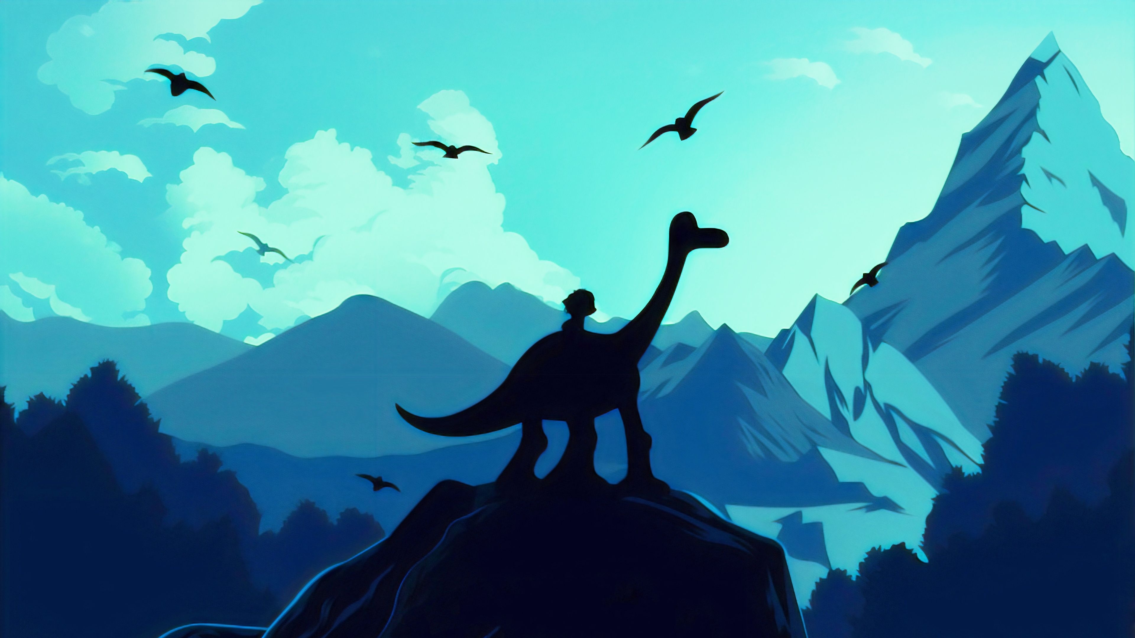 3840x2160 The Good Dinosaur Illustration, HD Movies, 4k Wallpaper, Image, Background, Photo and Picture, Desktop