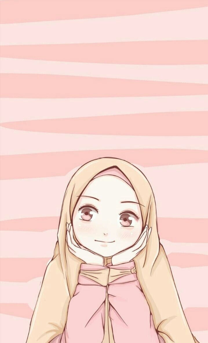 720x1180 muslim wallpaper. Anime muslim, Anime art girl, Hijab cartoon, Phone