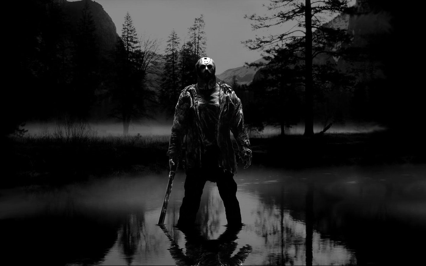 1440x900 Free download JASOON VOORHEES Crystal Lake, Desktop