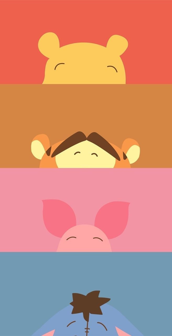 660x1280 winnie the pooh, wallpaper, phone and heart, Phone