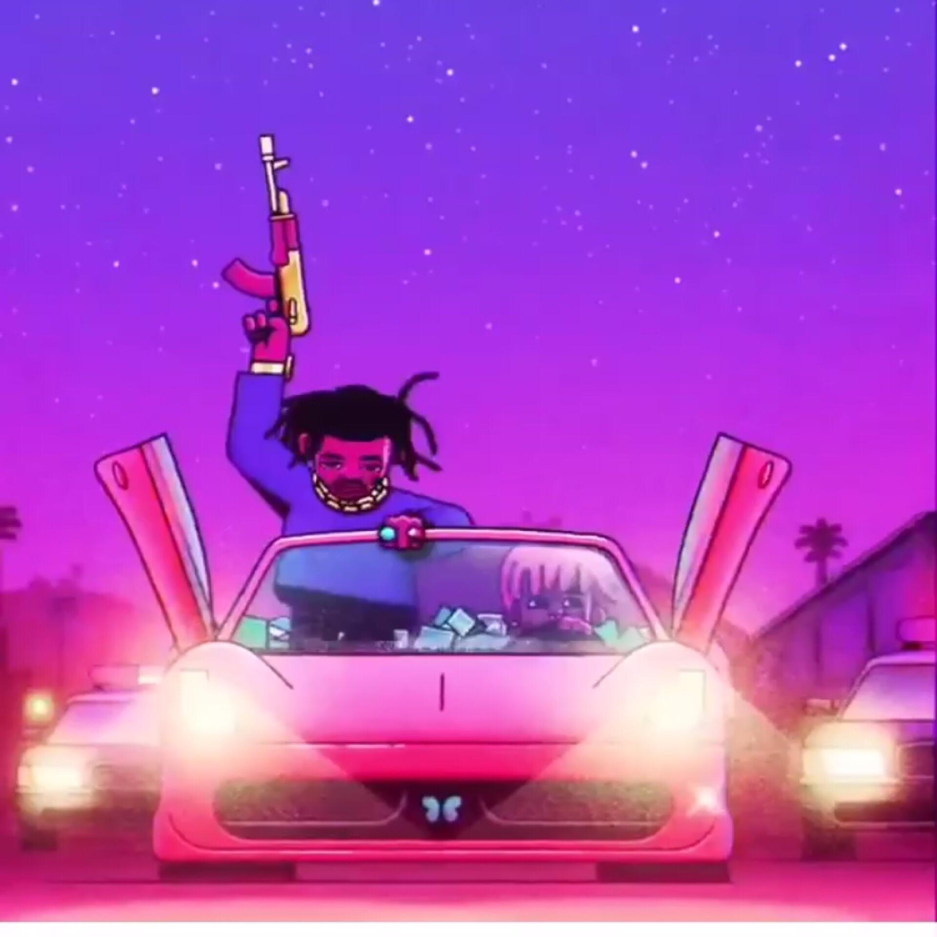 1920x1920 Some Playboi carti art, Vaporwave_wallpaper, Phone