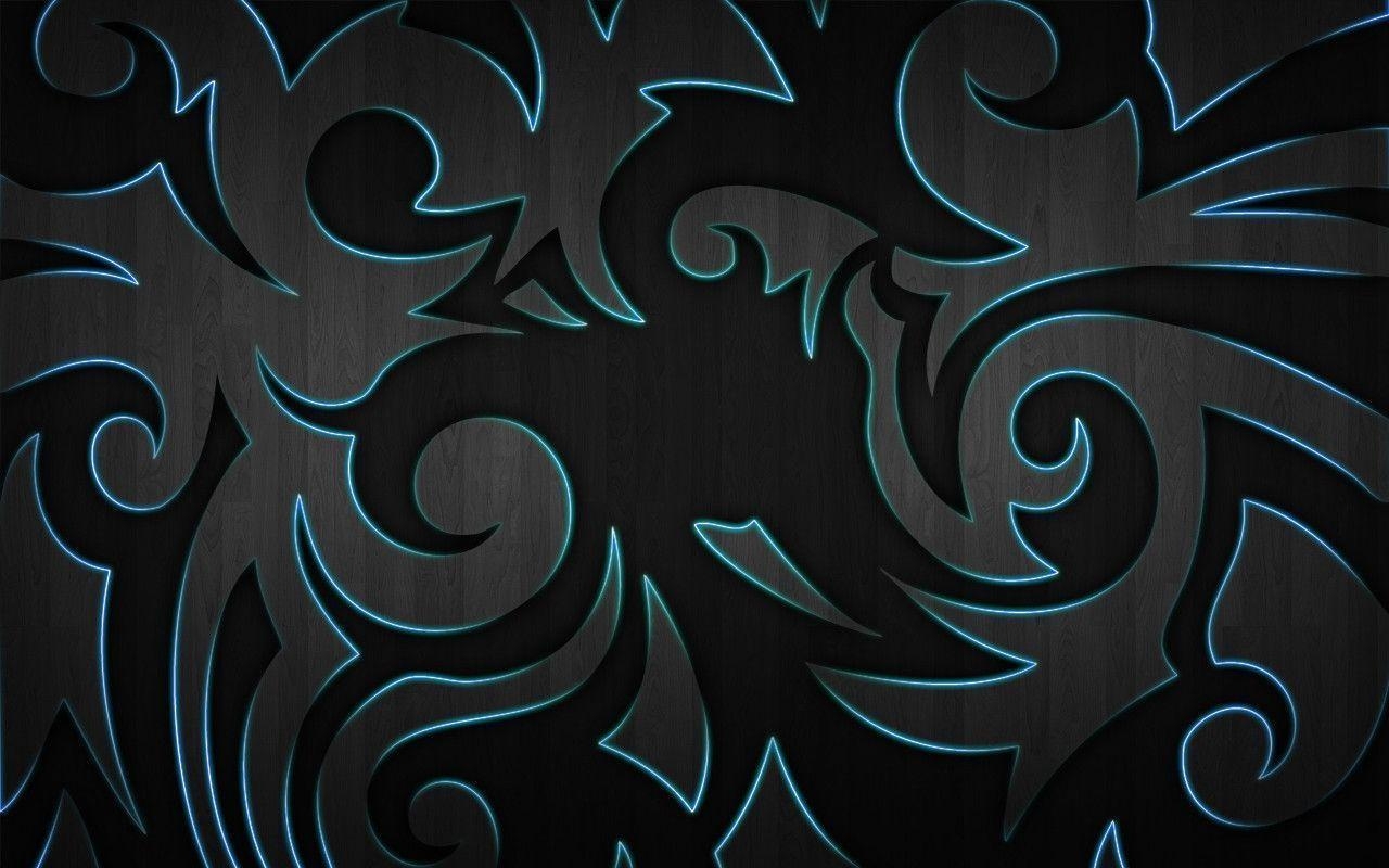 1280x800 Blue Tribal Glow Wood Wallpaper Wallpaper computer. best, Desktop