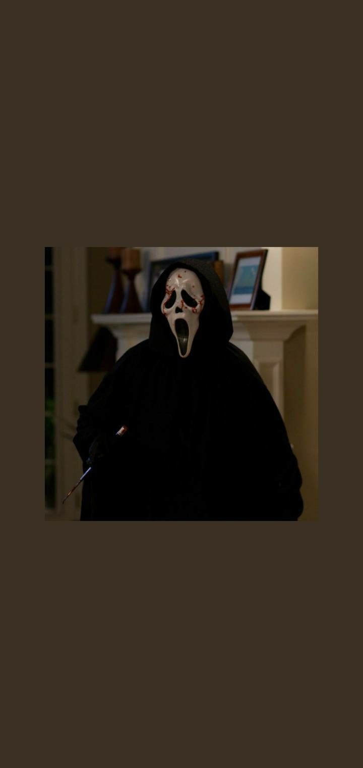 720x1520 Horror Movie Wallpaper. Scary wallpaper, Ghostface wallpaper aesthetic, Scream movie, Phone