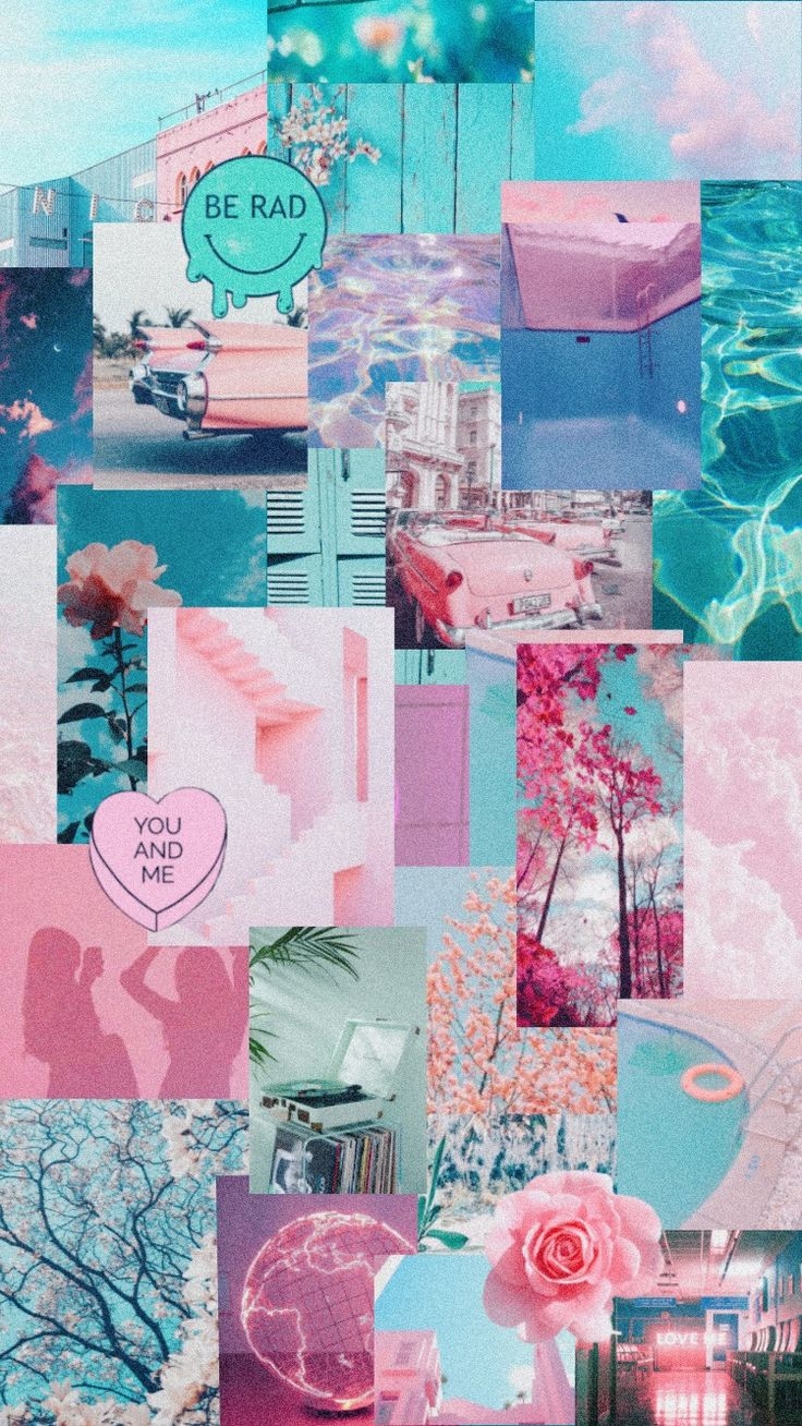 740x1310 pink #blue #teal #happy #aesthetic #pool #collage #summer #wallpaper #paste. iPhone wallpaper tumblr aesthetic, Pink wallpaper iphone, Aesthetic iphone wallpaper, Phone