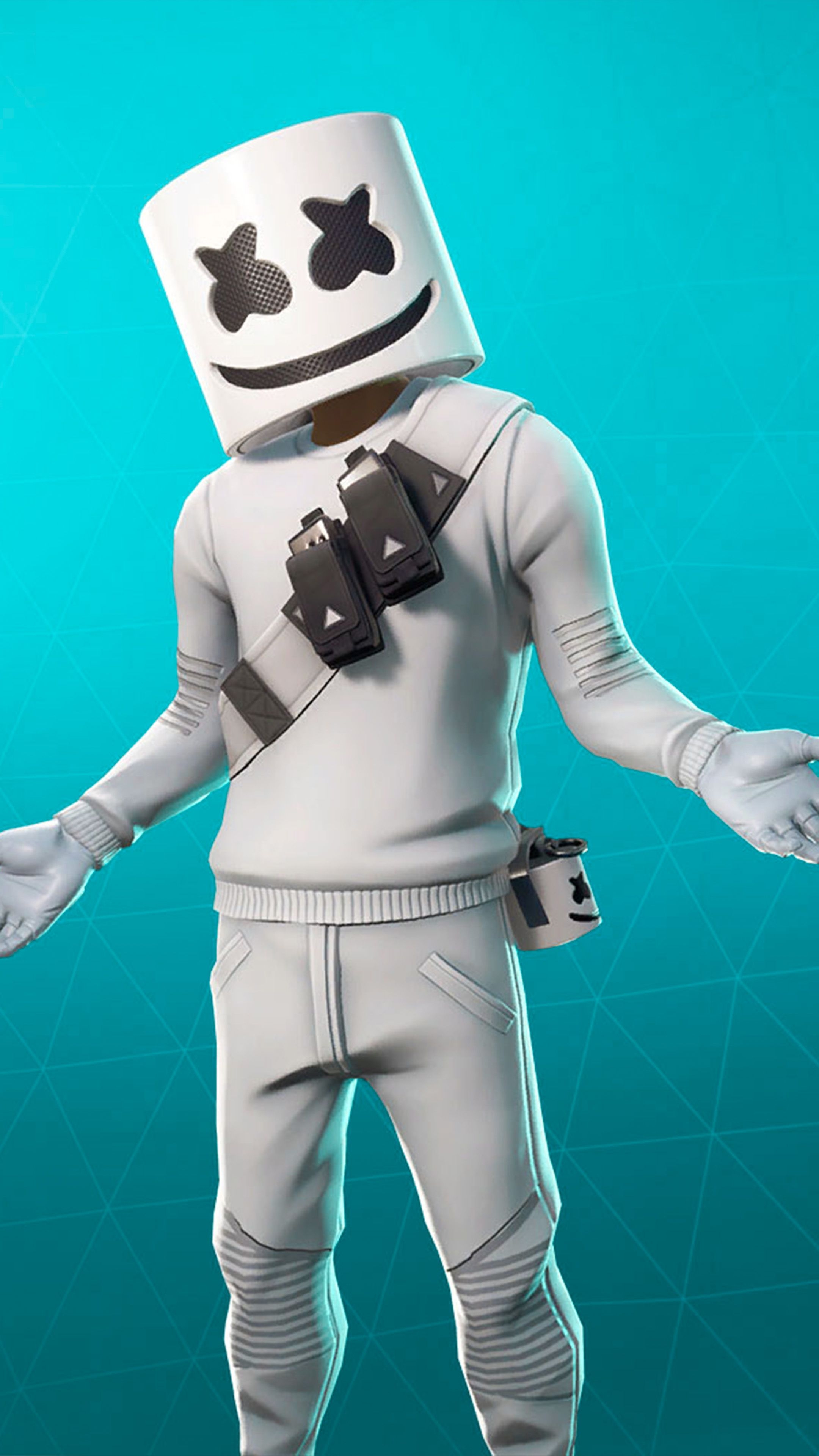 2160x3840 Marshmello Fortnite Skin 4K Ultra HD Mobile Wallpaper, Phone