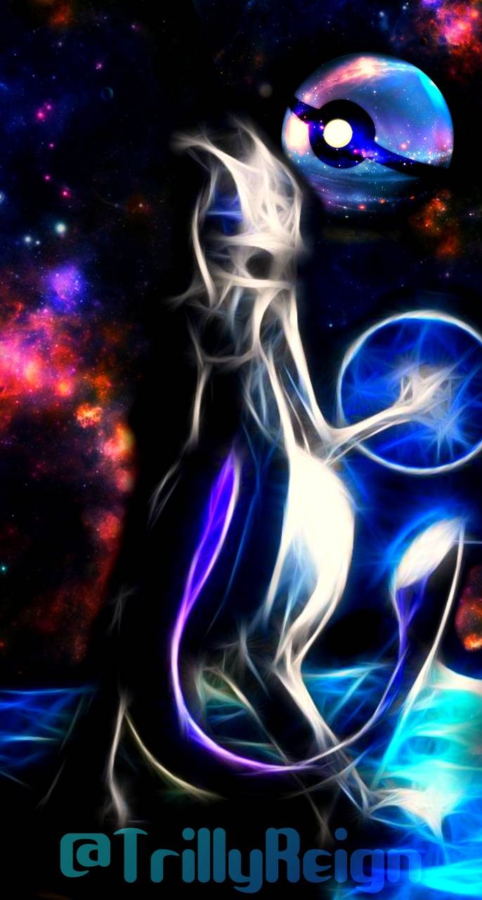 690x1280 Mewtwo Pokemon Space wallpaper, Phone