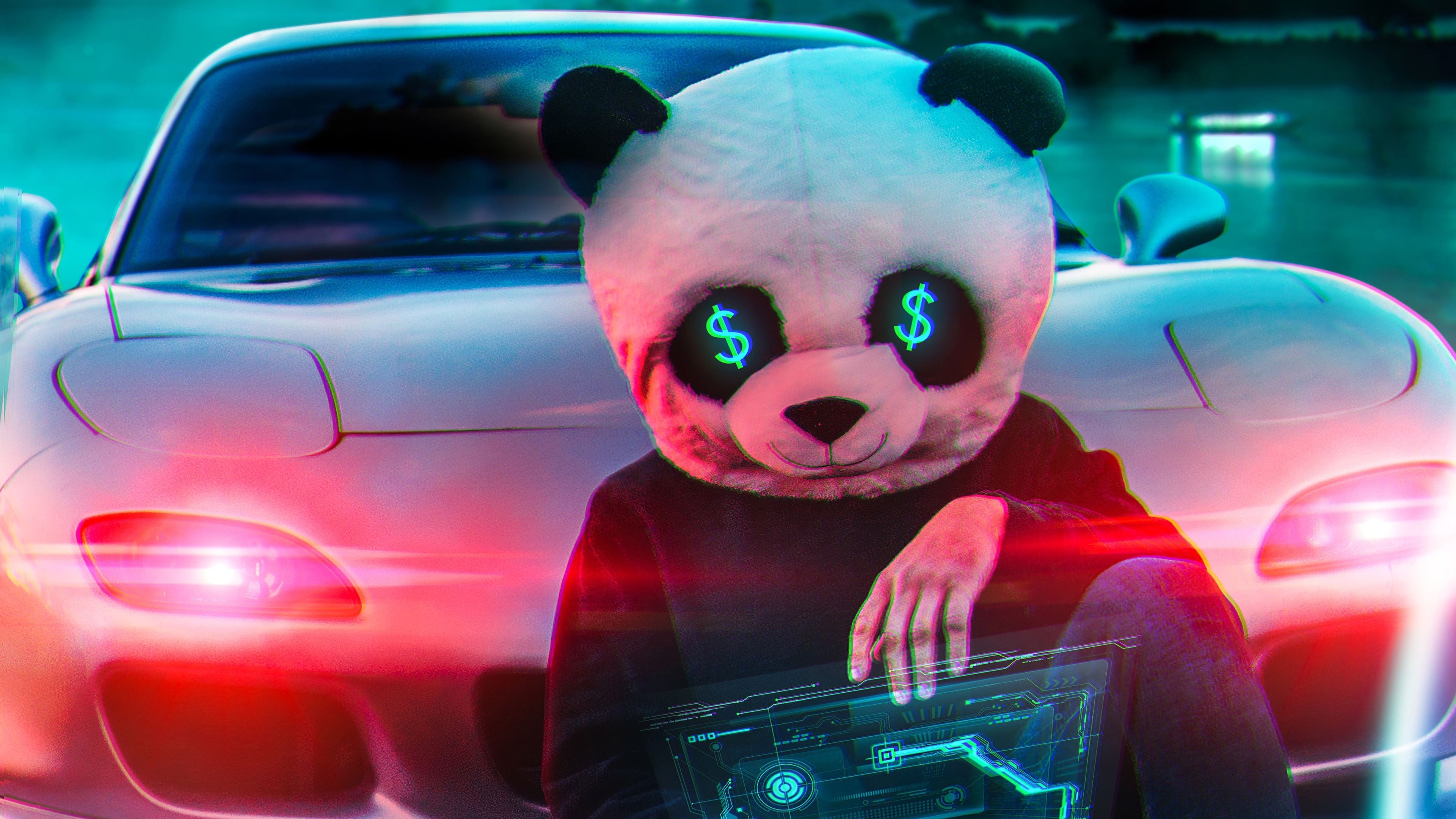 3840x2160 Panda Money Guy 4k, HD Artist, 4k Wallpaper, Image, Background, Photo and Picture, Desktop