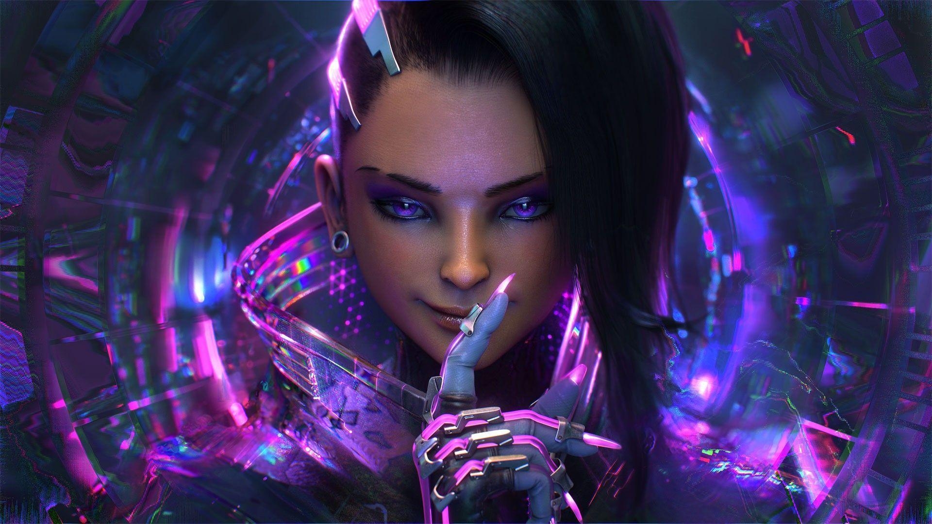 1920x1080 Sombra Overwatch Wallpaper HD, Desktop