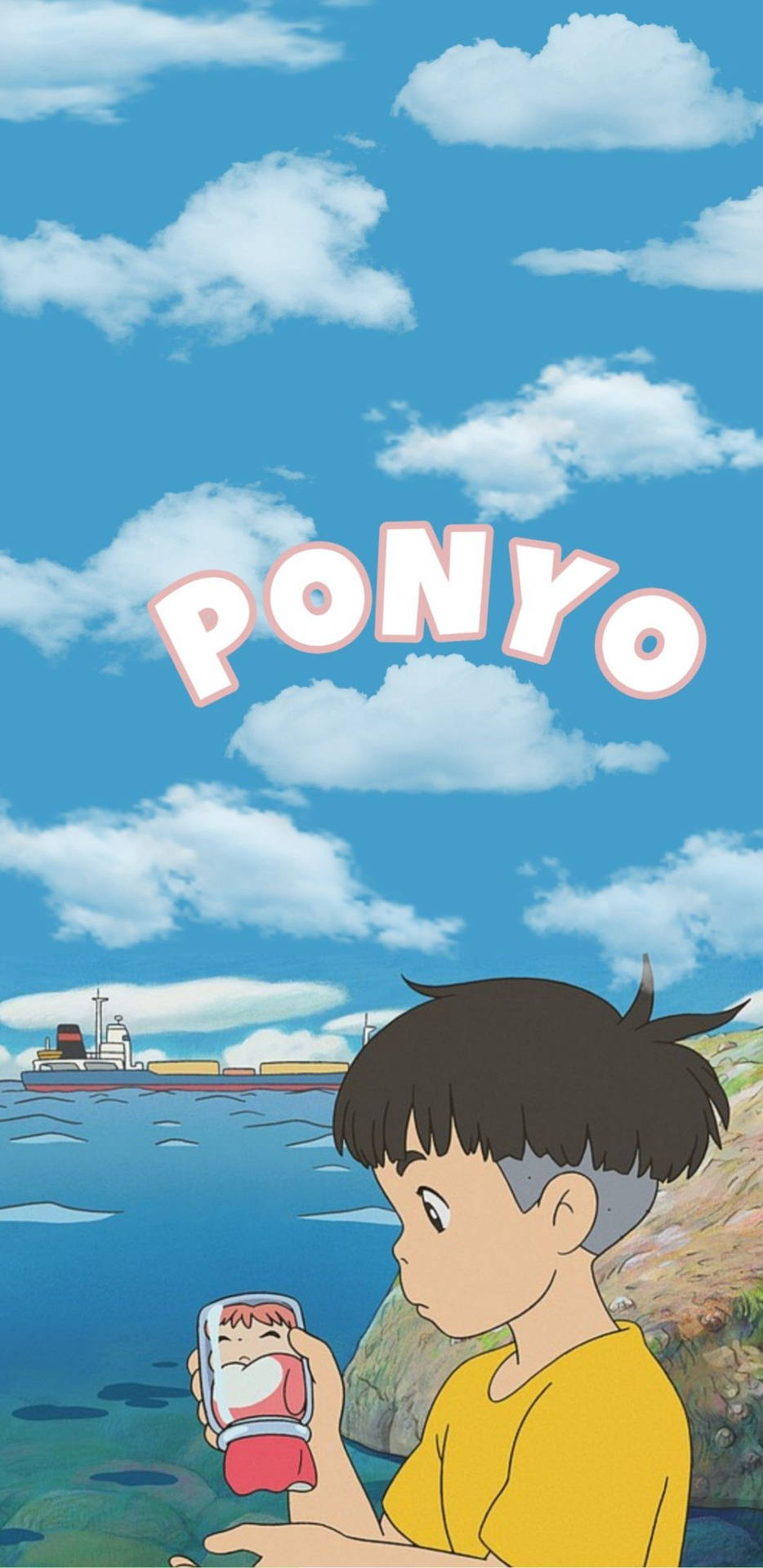 940x1920 Download Ponyo In A Glass Wallpaper, Phone