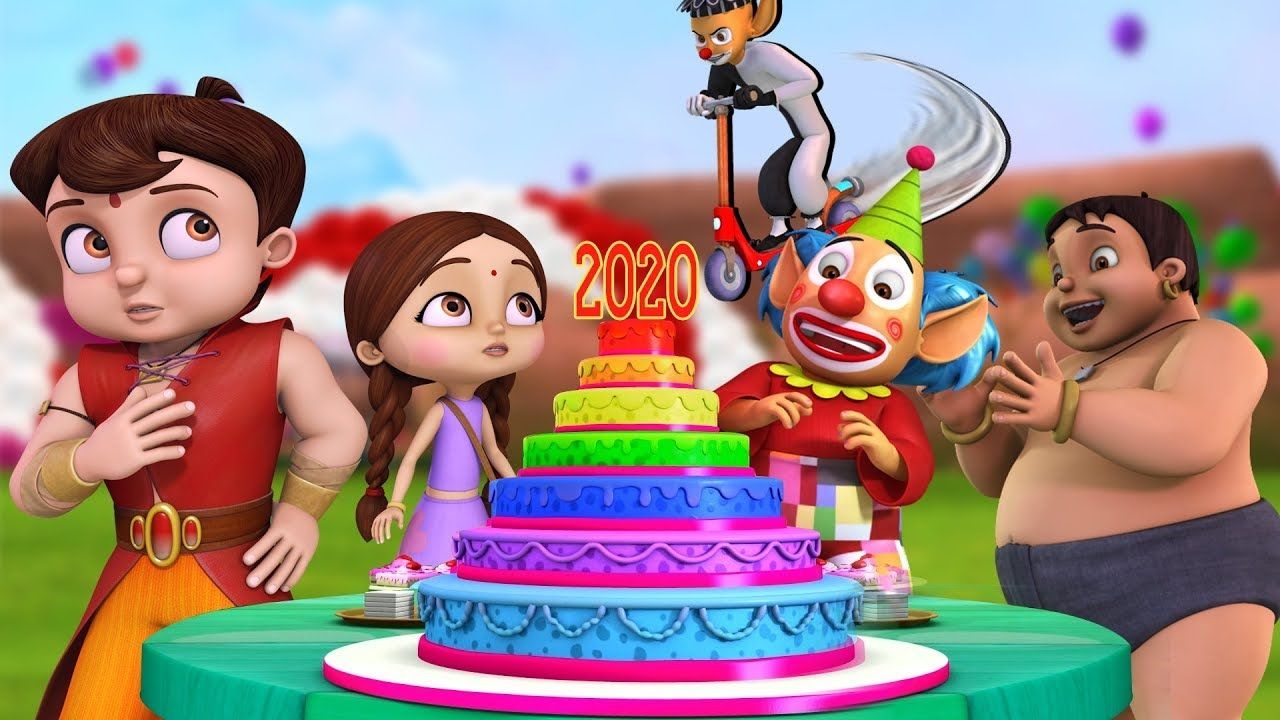 1280x720 Super Bheem New Year Party 2020. Hindi Cartoon for Kids, Desktop