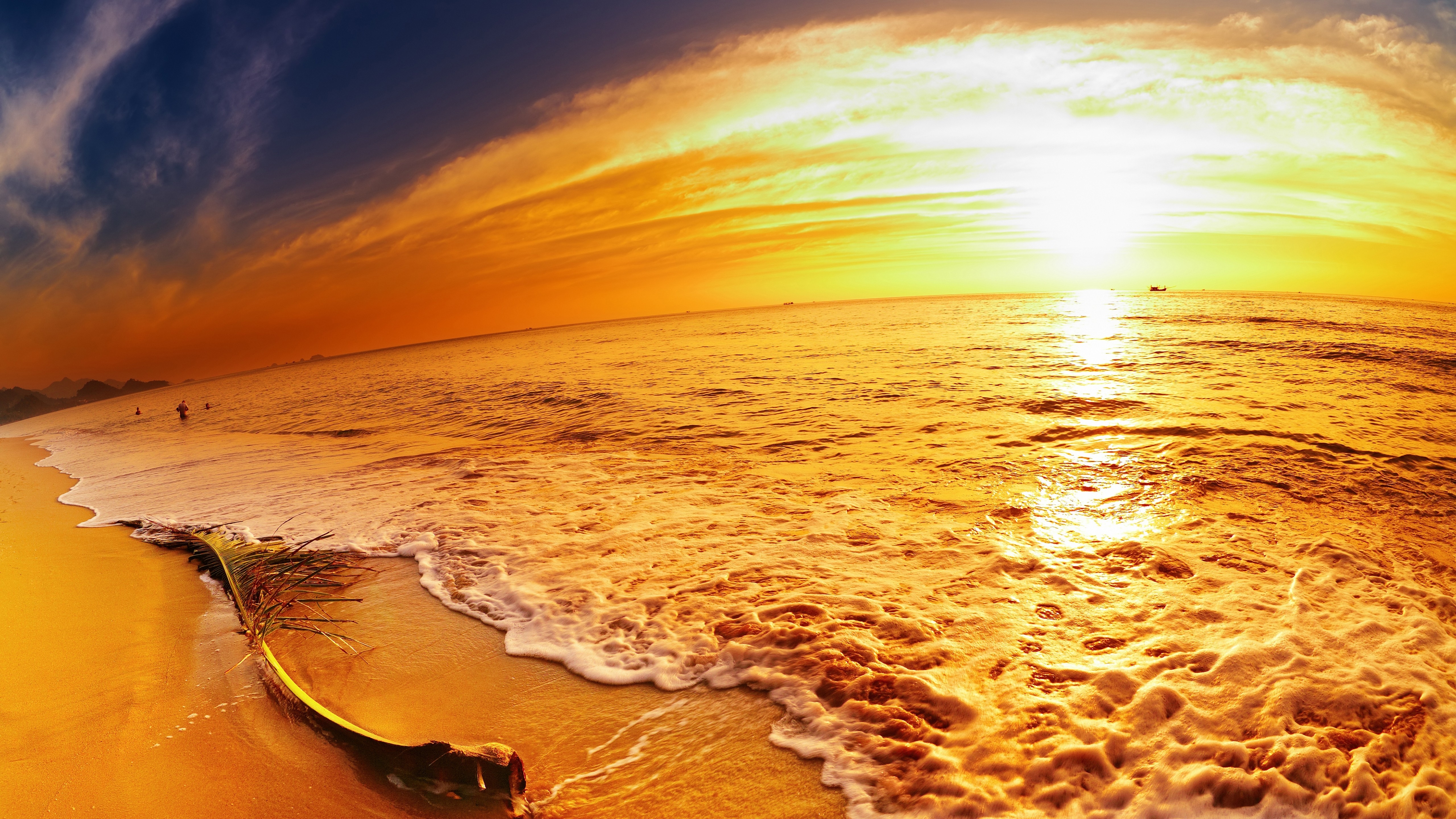 5120x2880 Wallpaper beach, 5k, 4k wallpaper, 8k, ocean, sea, sunset, travel, Nature, Desktop