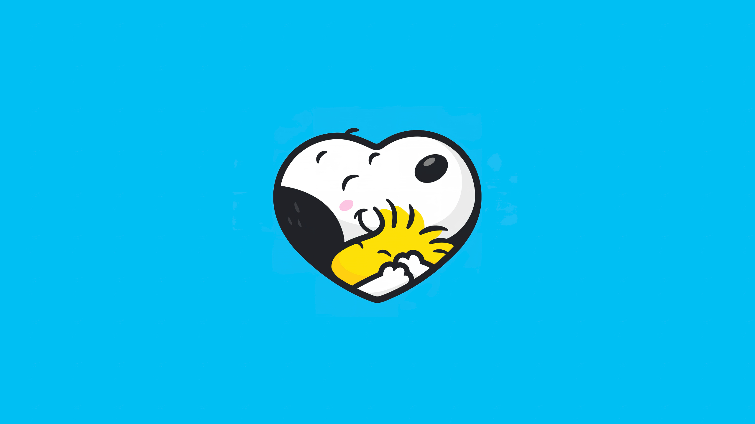 2560x1440 Snoopy Wallpaper 4K, Woodstock, Love heart, Desktop