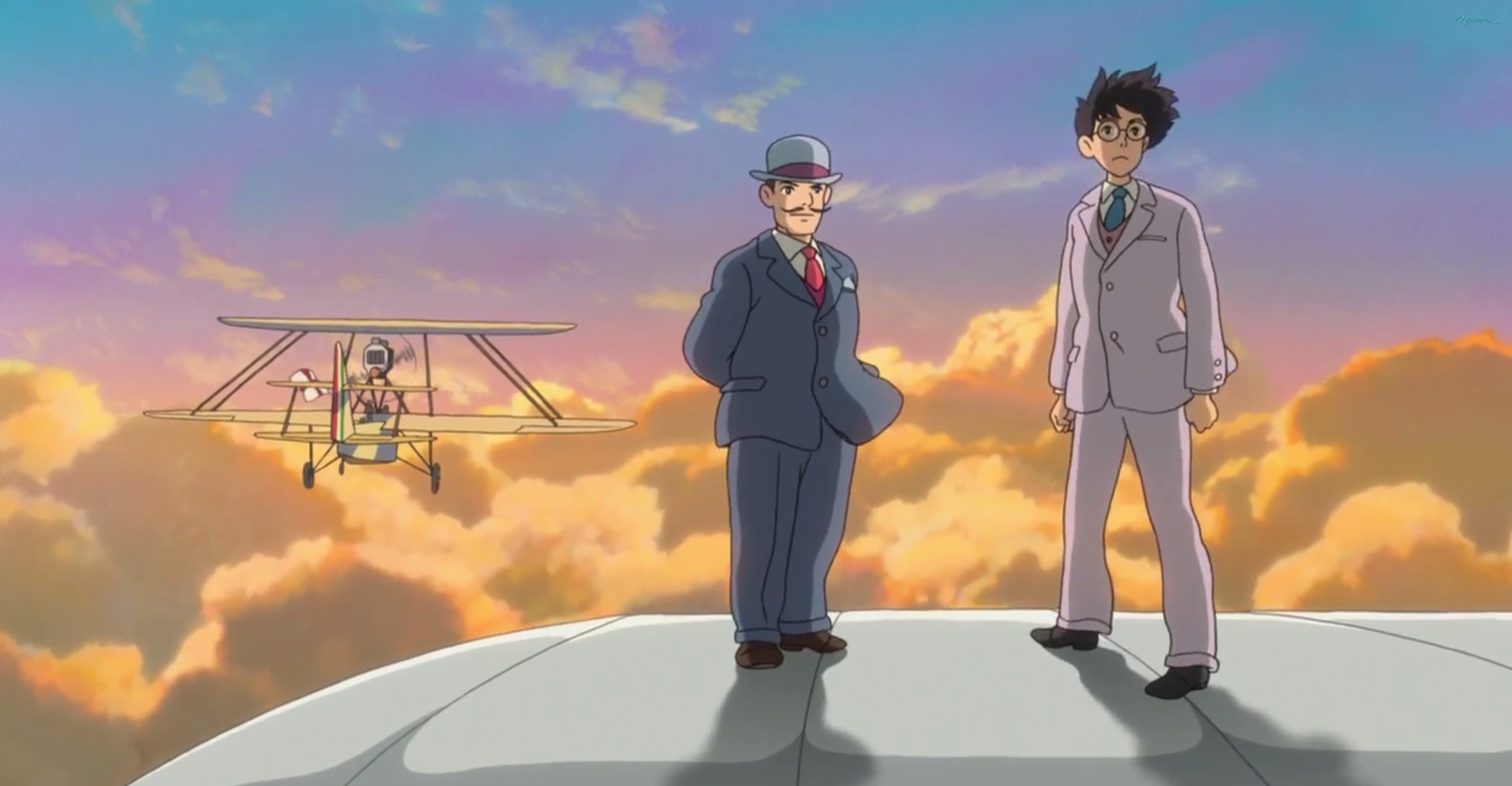 1920x1000 Creating Planes Clip from 'The Wind Rises' Shows Jiro Flying on Airplane Wing, Desktop