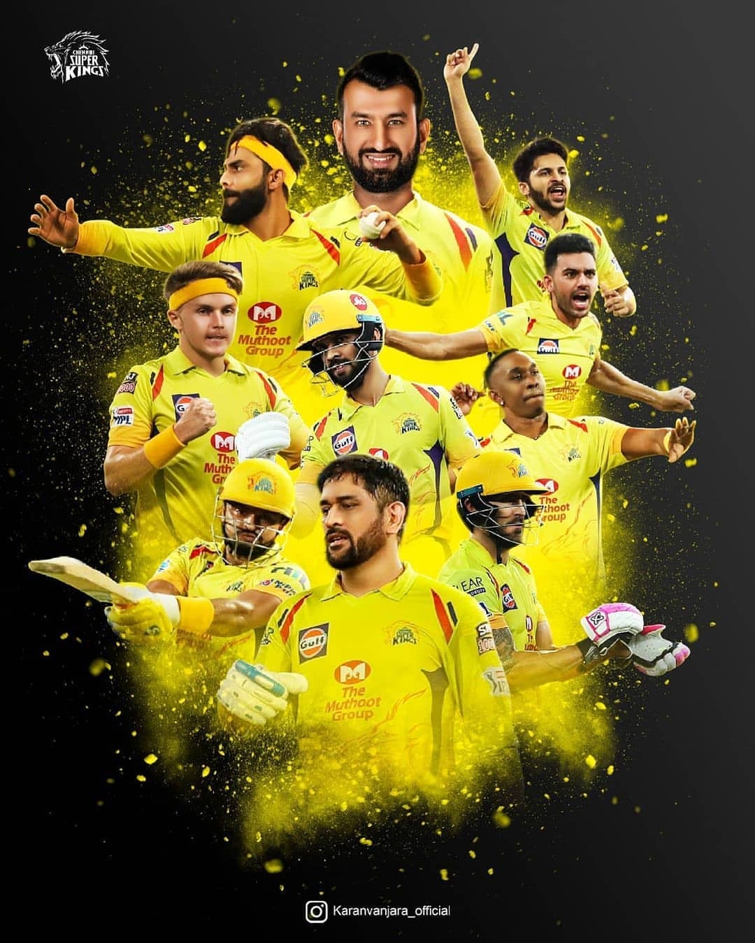 1080x1350 Chennai Super Kings FC YelLovely Wallpaper Material of Super Kings, Phone