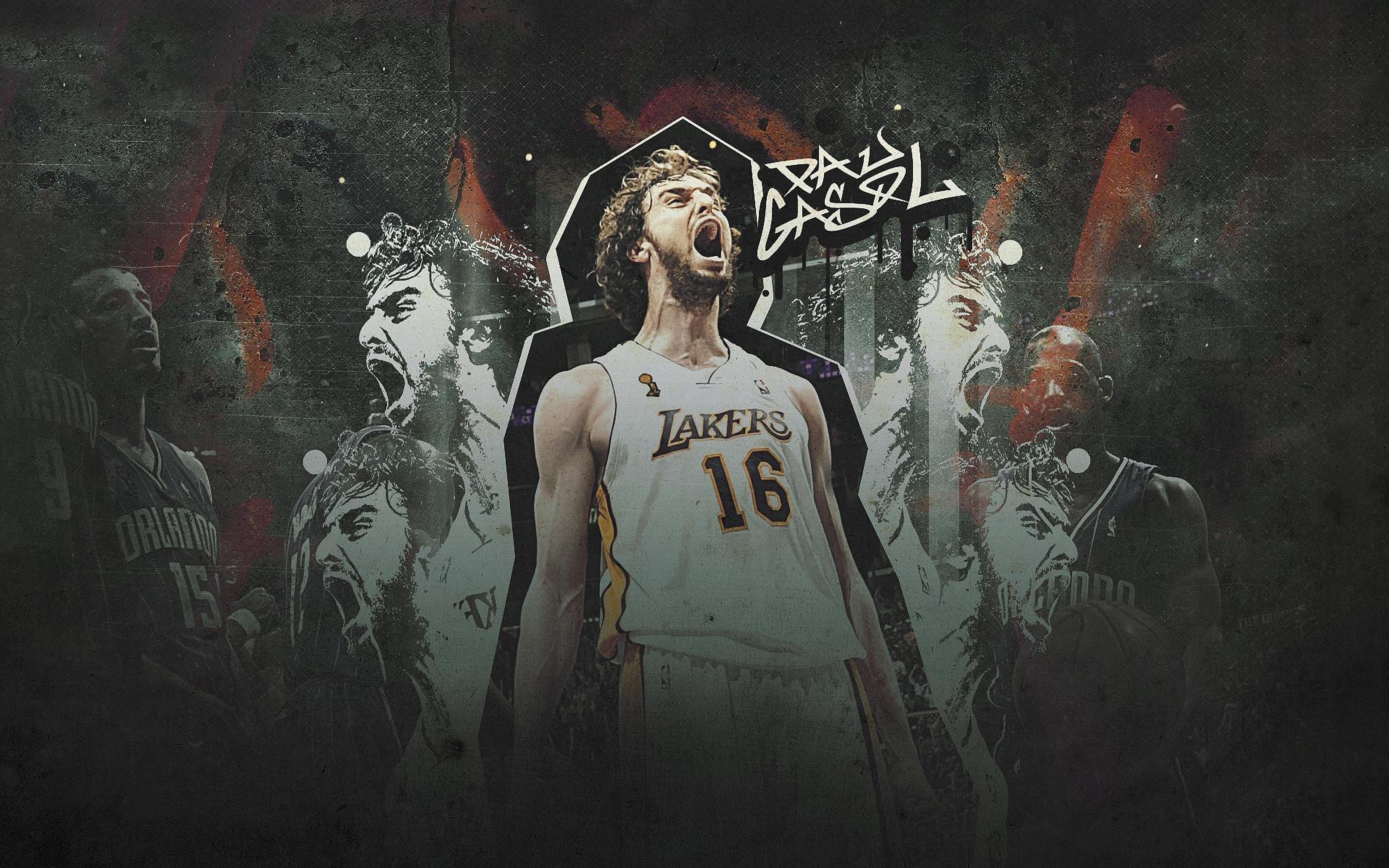 3840x2400 Gasol Pau gasol Angeles NBA Pau Lakers Los Sports Basketball HD, Desktop